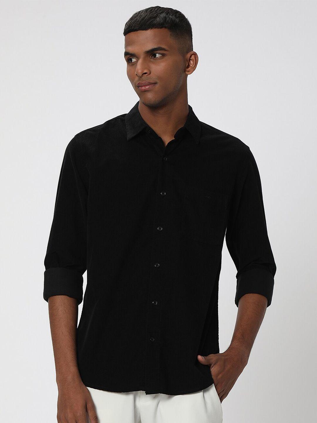 mufti-slim-fit-spread-collar-long-sleeve-casual-shirt