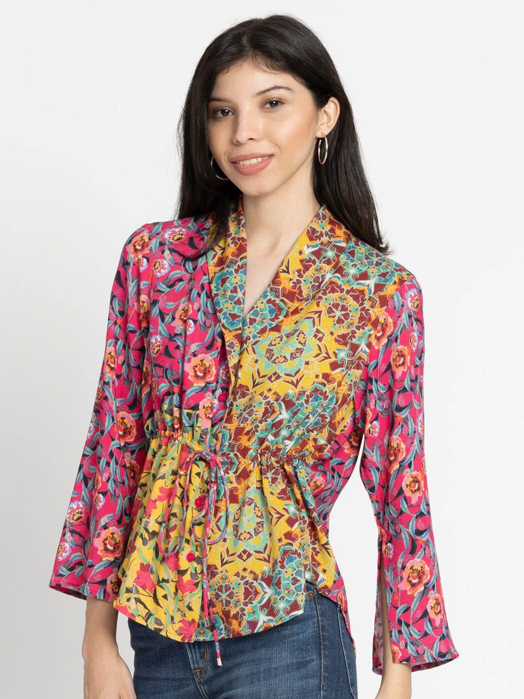 shaye-women-fuchsia-classic-floral-opaque-printed-casual-shirt