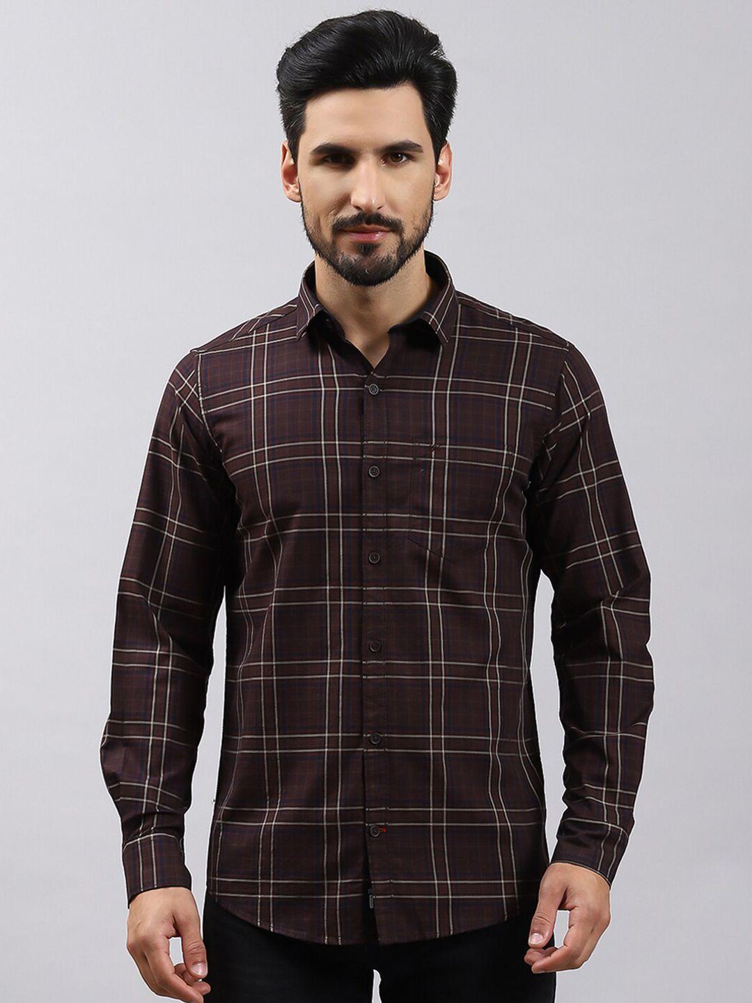 monte-carlo-tartan-checked-classic-opaque-regular-fit-cotton-casual-shirt