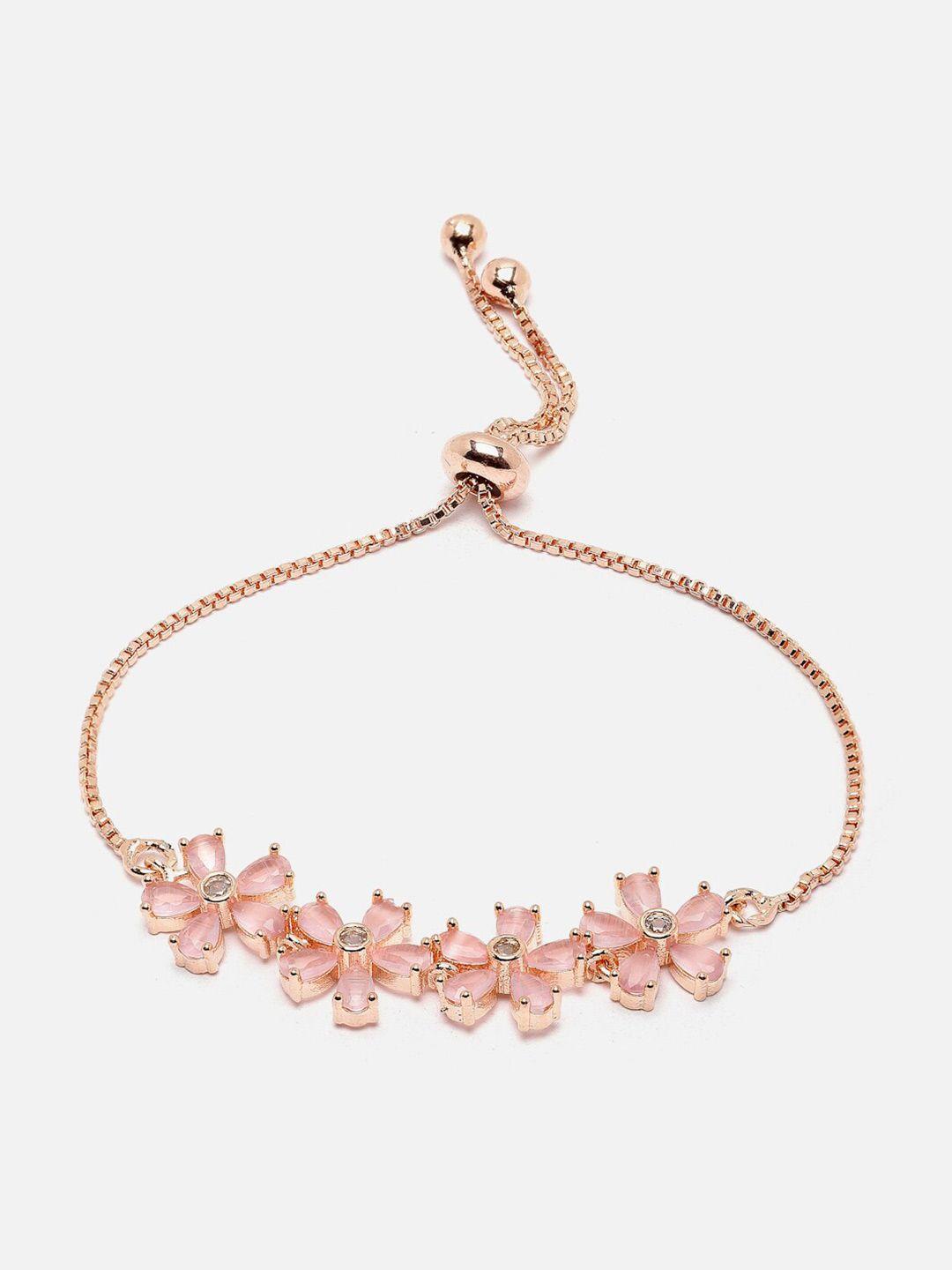 dressberry-brass-american-diamond-rose-gold-plated-cuff-bracelet