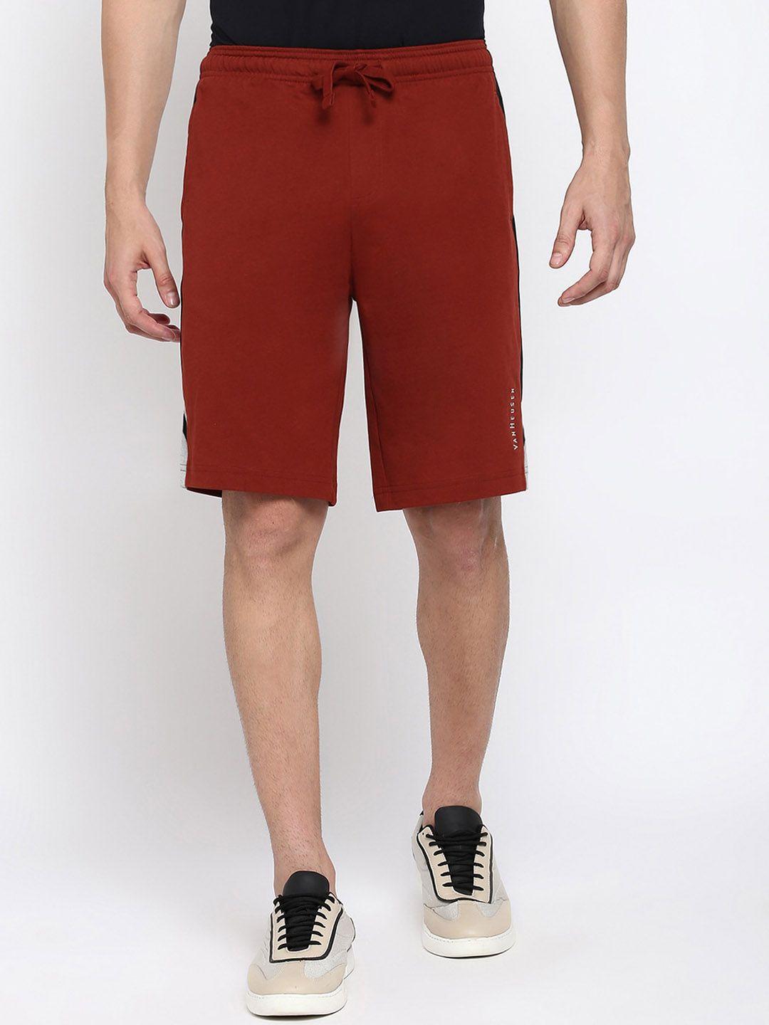 van-heusen-mid-rise-cotton-regular-shorts