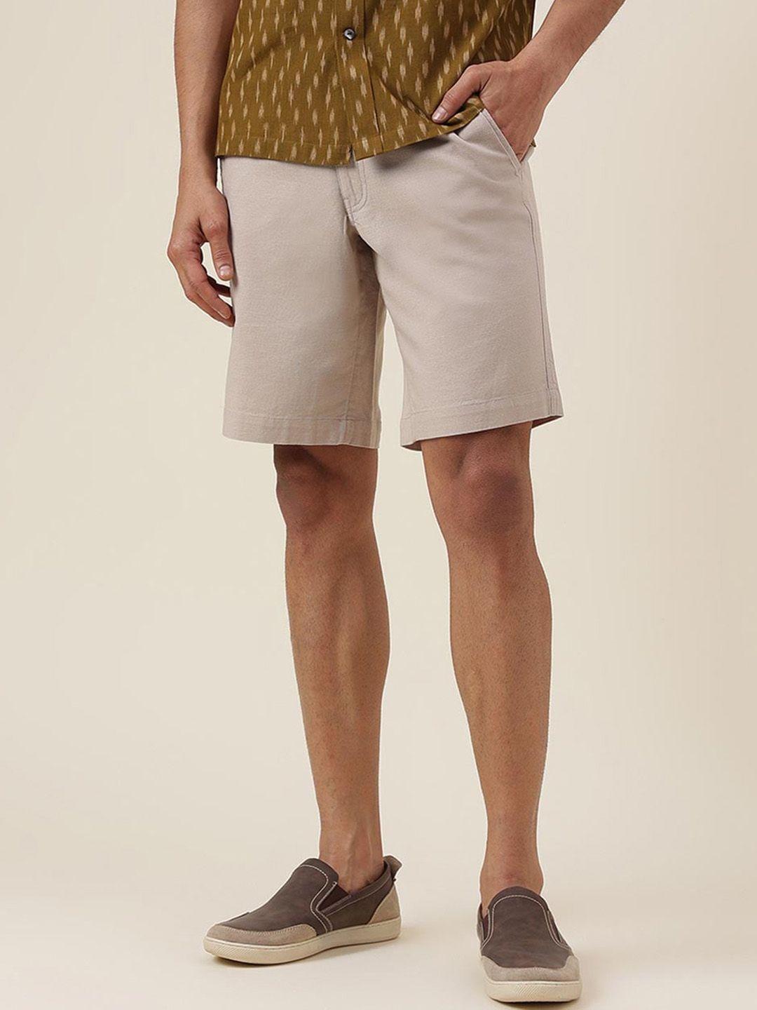 fabindia-men-mid-rise-cotton-shorts
