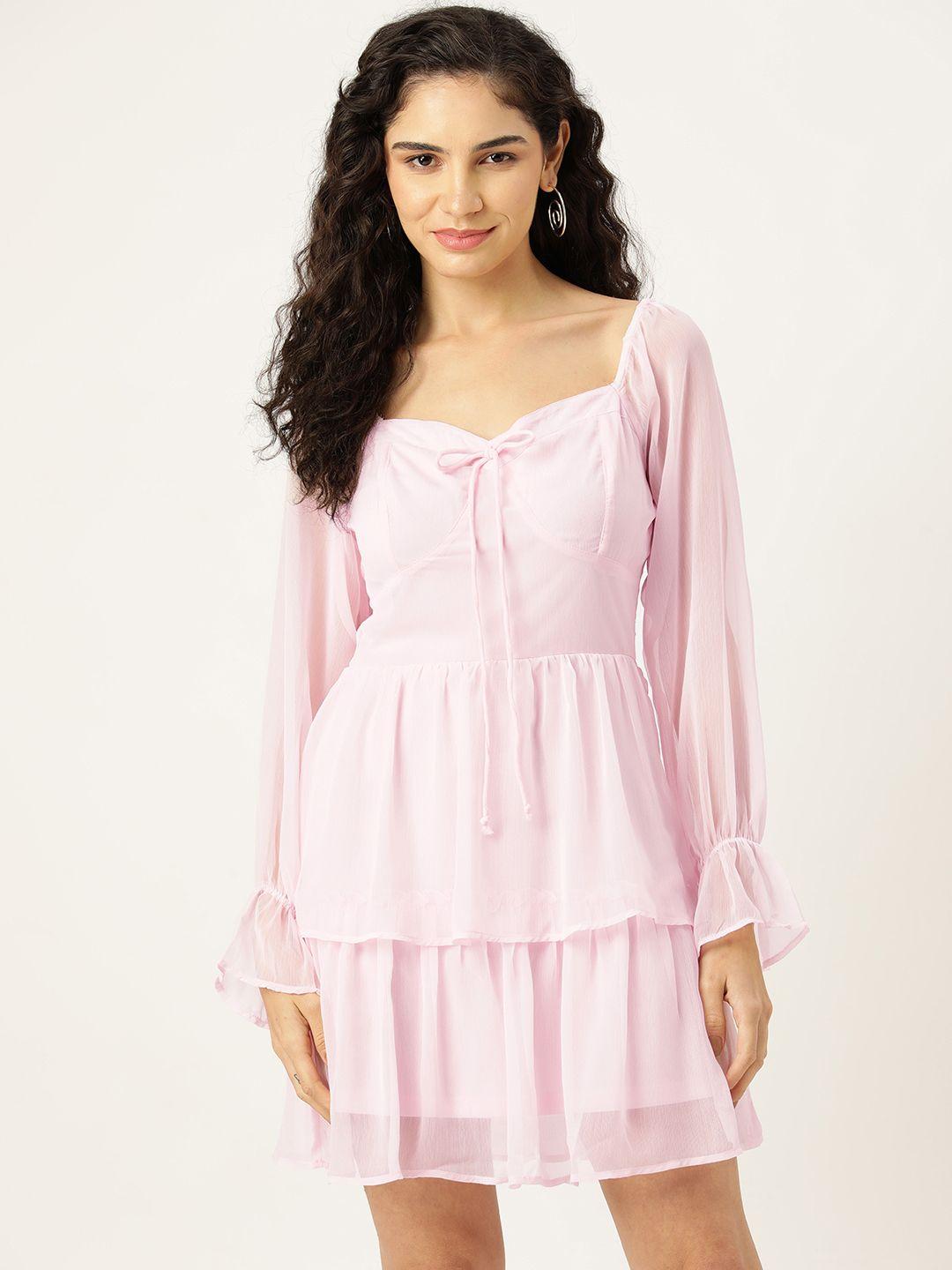 rue-collection-puff-sleeves-sweetheart-neck-layered-chiffon-a-line-dress