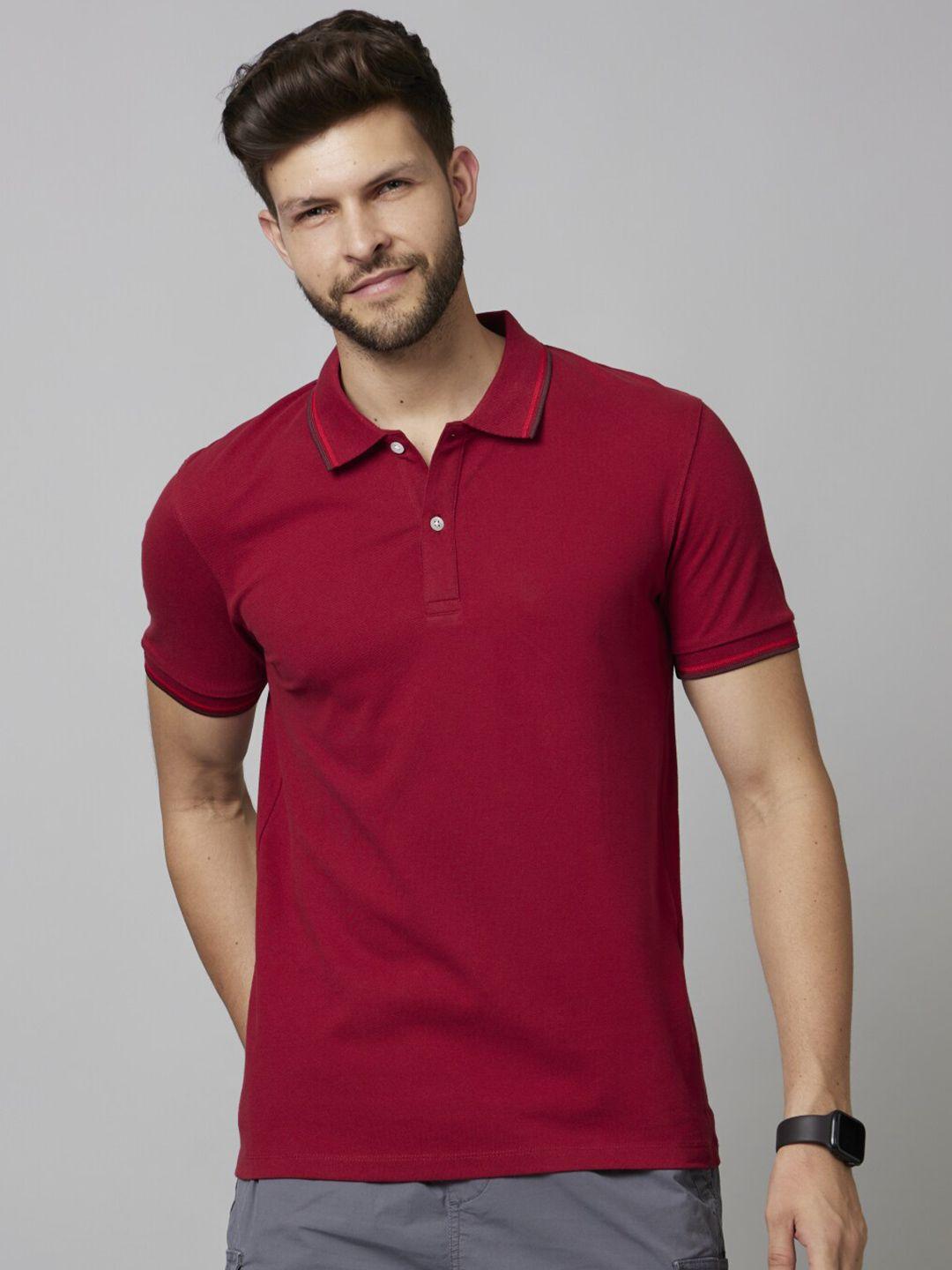 celio-polo-collar-slim-fit-knitted-cotton-t-shirt