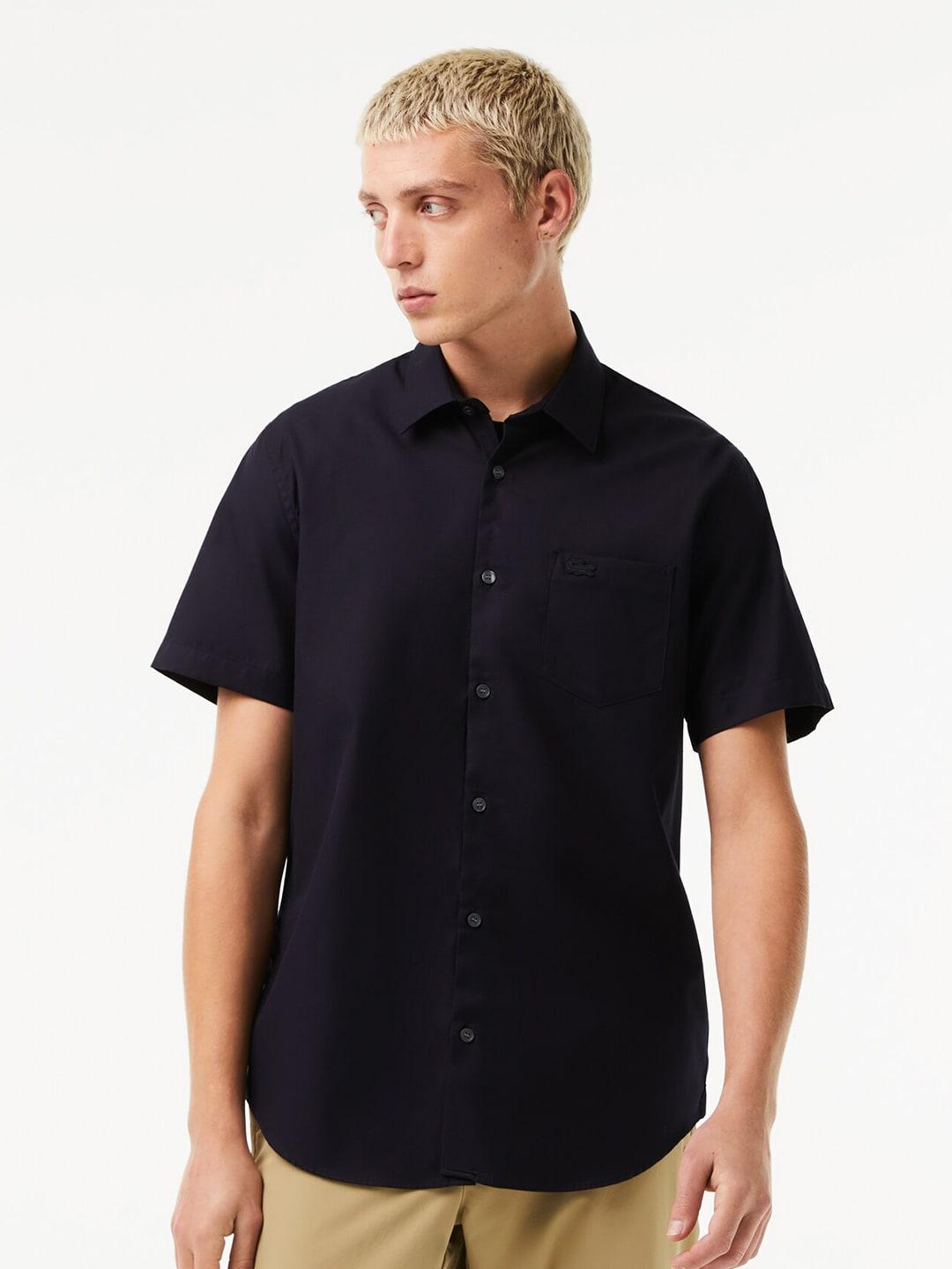 lacoste-spread-collar-pure-cotton-casual-shirt