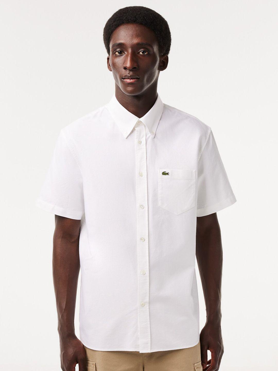 lacoste-button-down-collar-oxford-weave-pure-cotton-casual-shirt