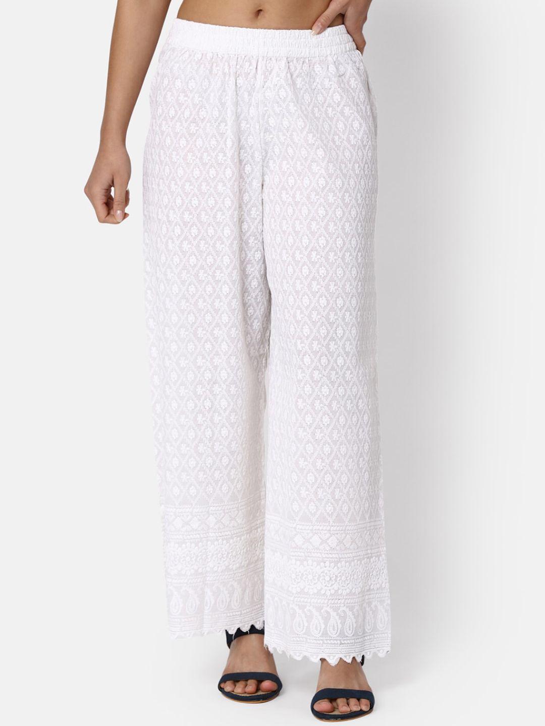 v-mart-women-floral-embroidered-cotton-parallel-trousers