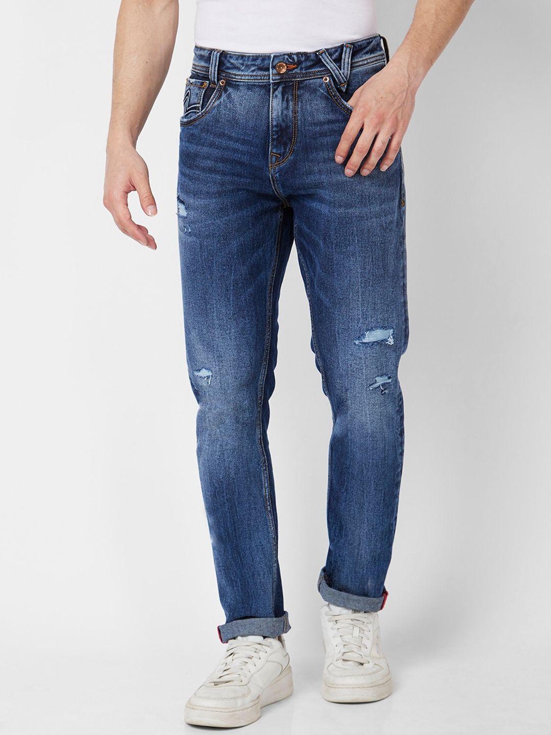 spykar-men-skinny-fit-mid-rise-mildly-distressed-heavy-fade-stretchable-jeans
