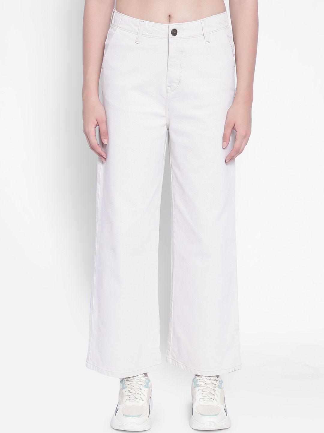 crimsoune-club-women-white-wide-leg-stretchable-jeans