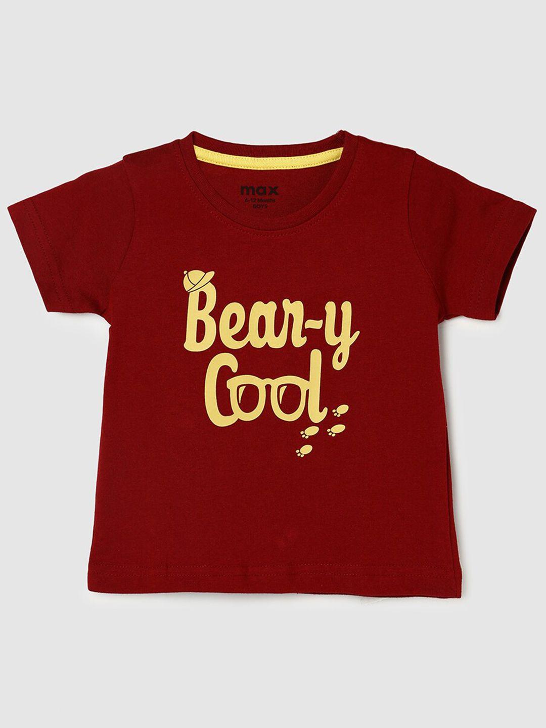max-boys-typography-printed-pure-cotton-t-shirt