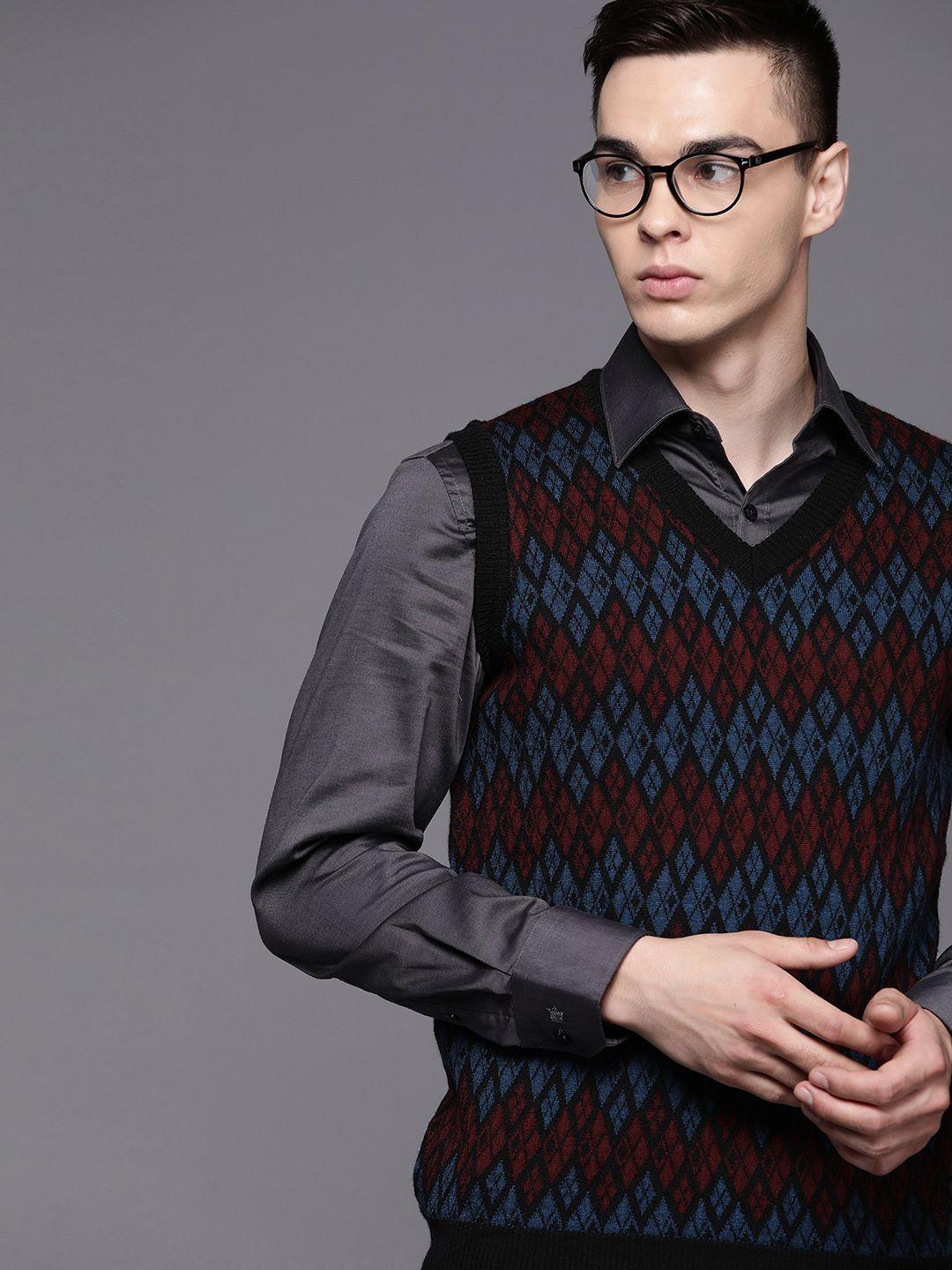 raymond-self-design-formal-sweater-vest
