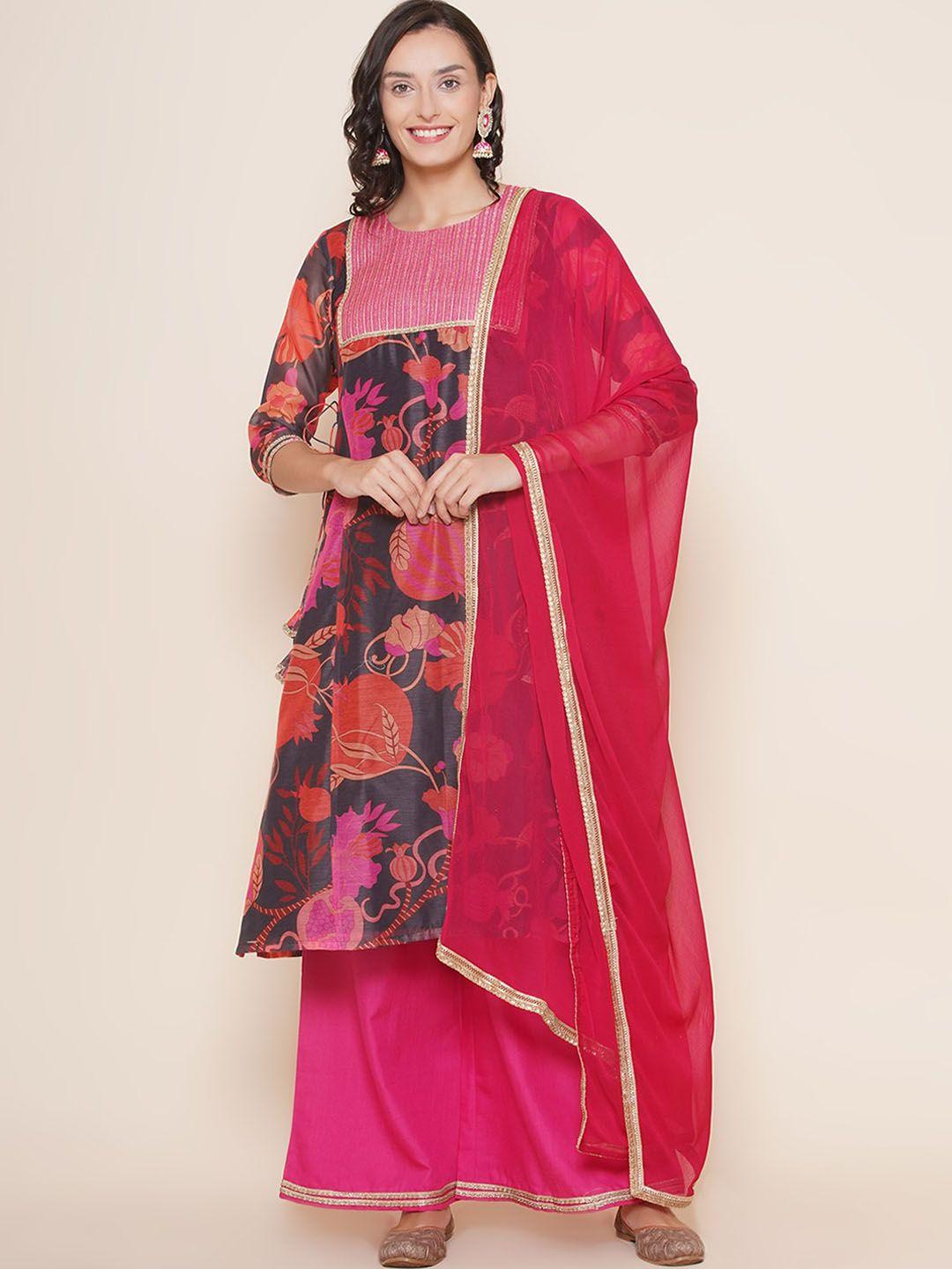 bhama-couture-floral-printed-round-neck-thread-work-regular-kurta-with-palazzos-&-dupatta