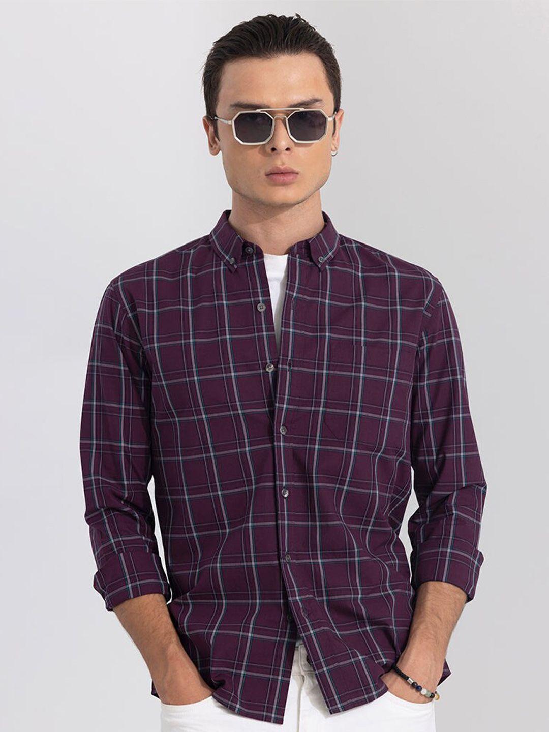 snitch-men-maroon-classic-slim-fit-windowpane-checks-opaque-checked-casual-shirt