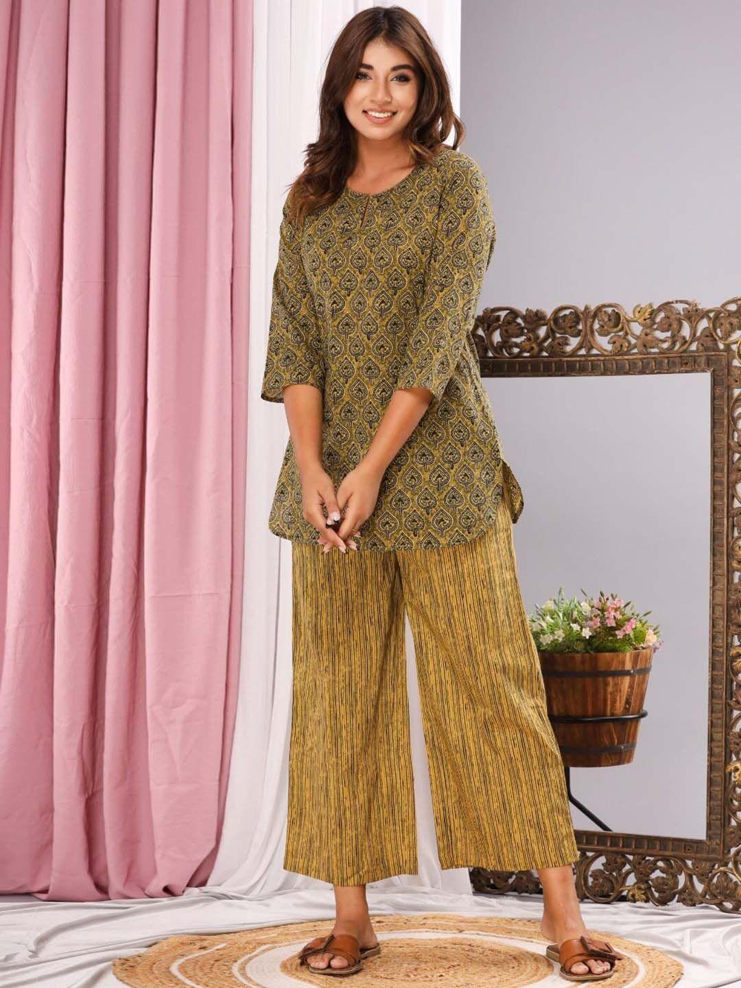 feathers-closet-ethnic-printed-pure-cotton-night-suit