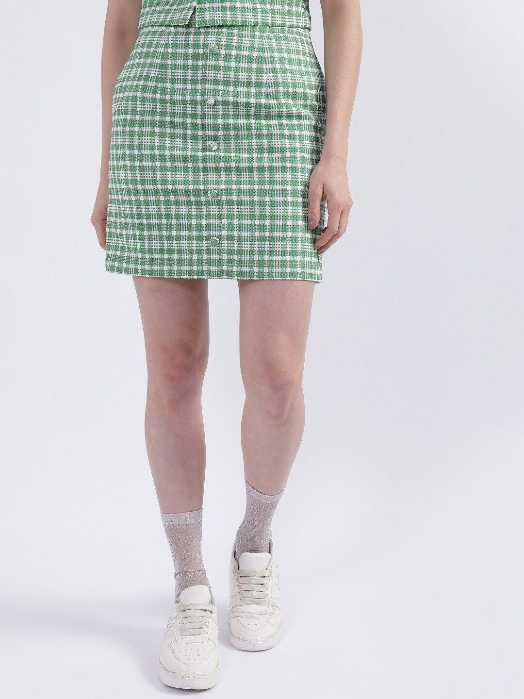 iconic-checked-straight-mini-skirt