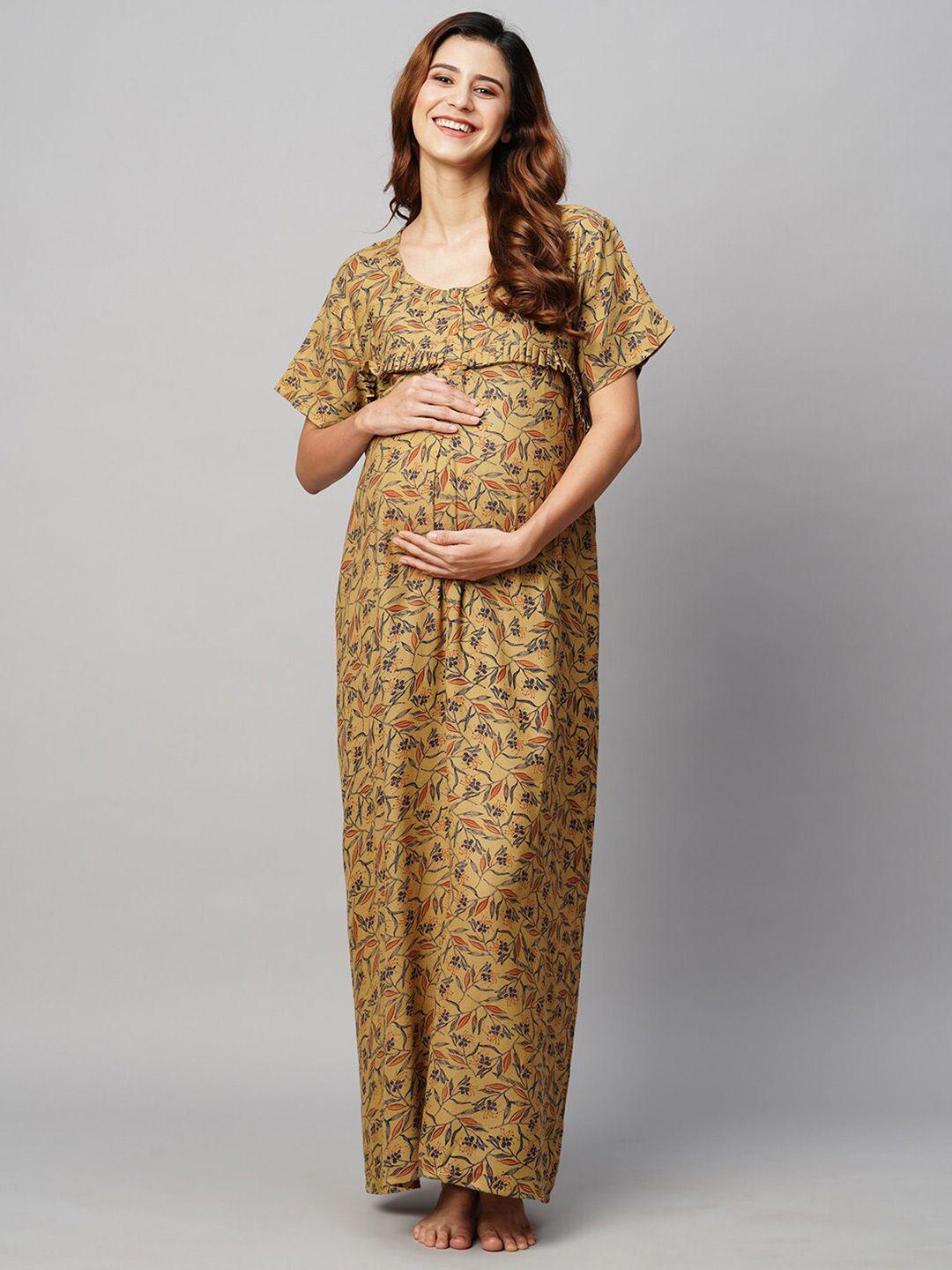 momtobe-printed-maxi-maternity-sustainable-nightdress