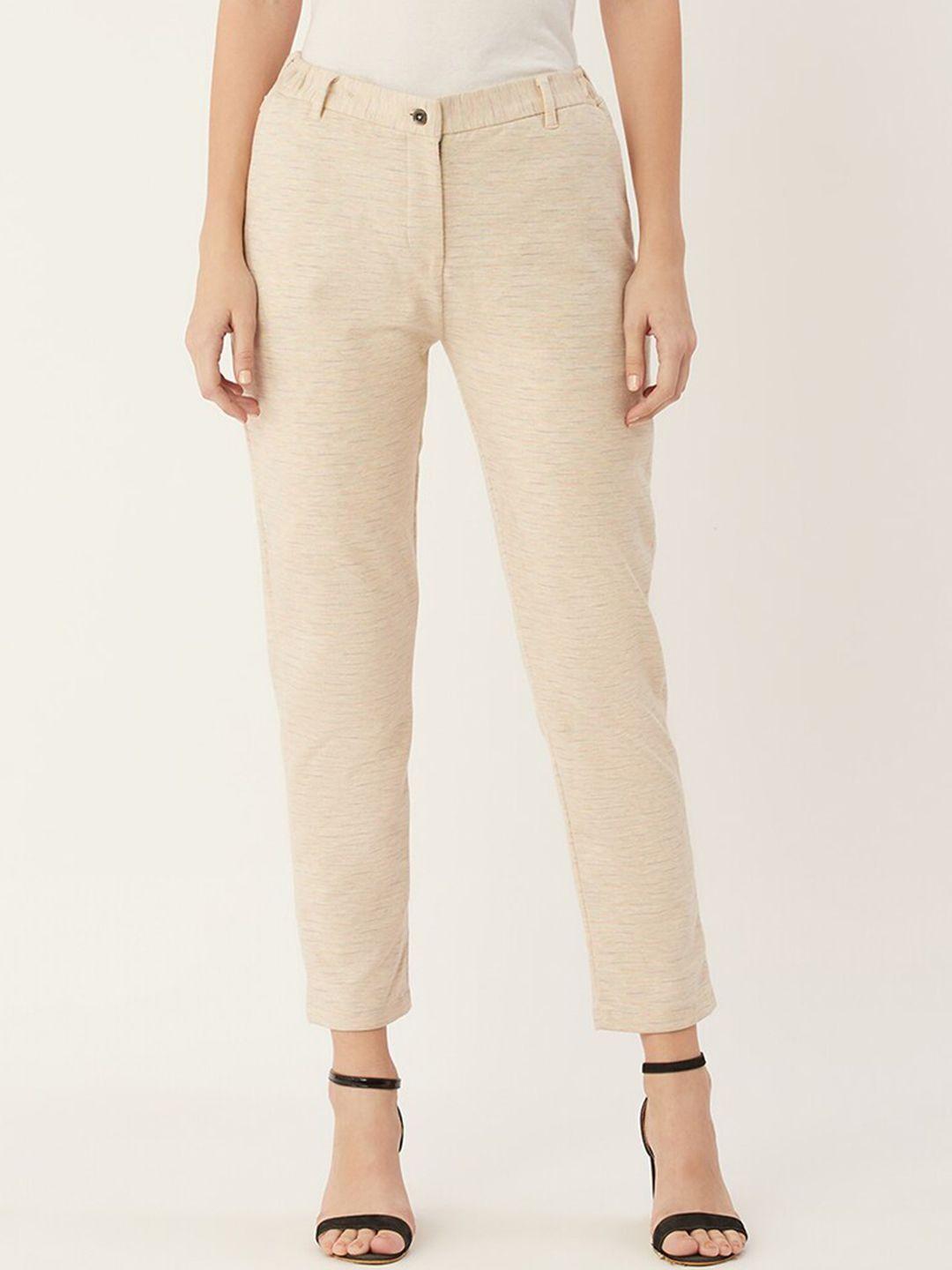 edrio-women-printed-cotton-straight-fit--trousers