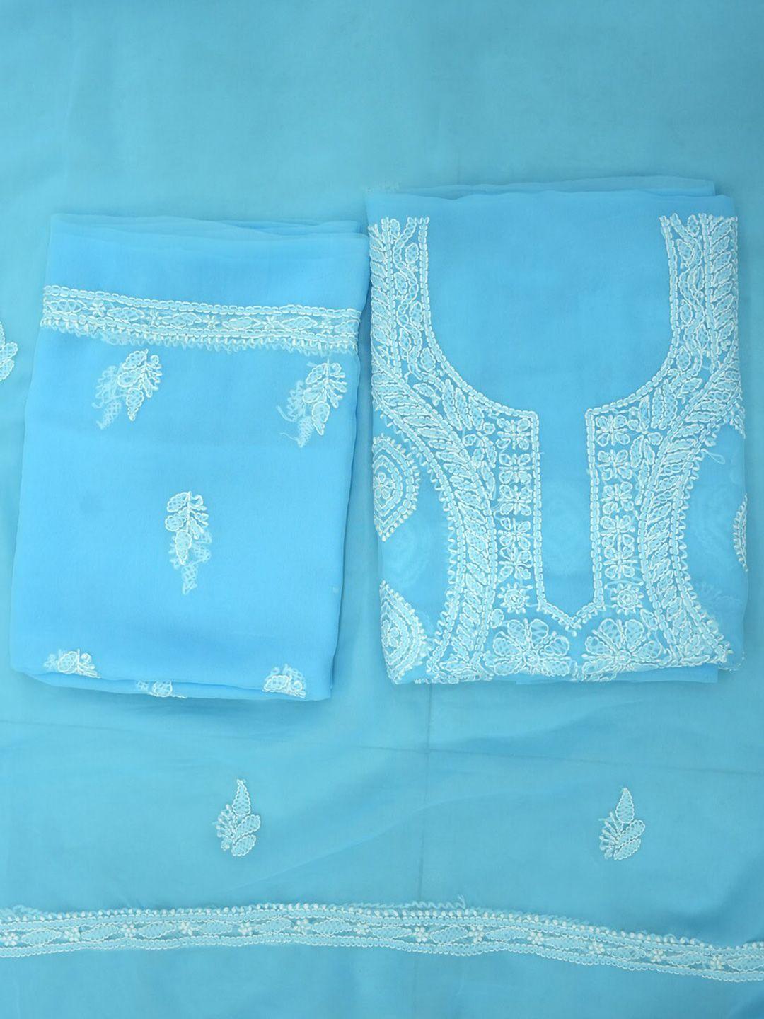 paramount-chikan-blue-&-white-embroidered-unstitched-dress-material