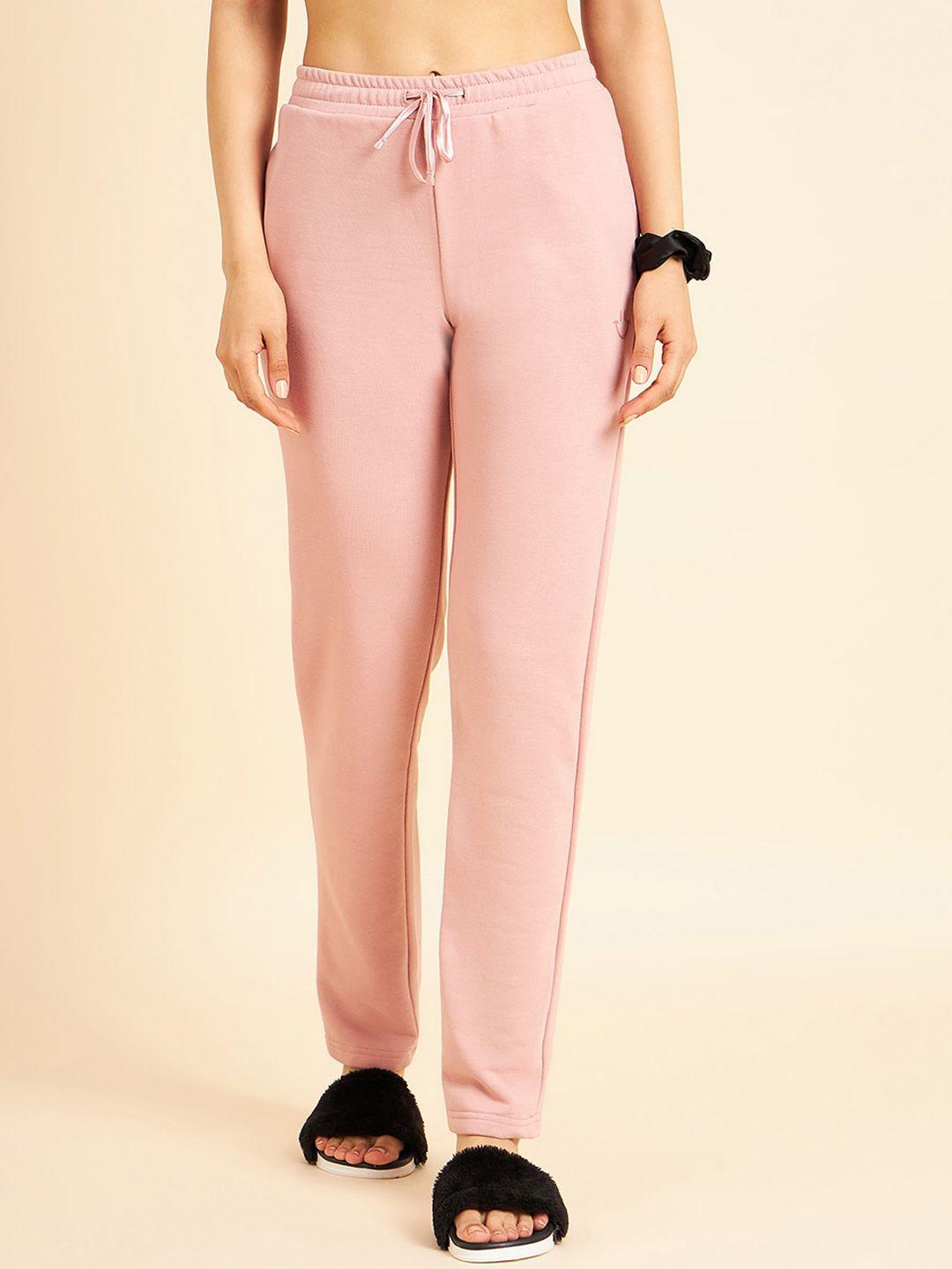 sweet-dreams-women-pink-mid-rise-straight-lounge-pants