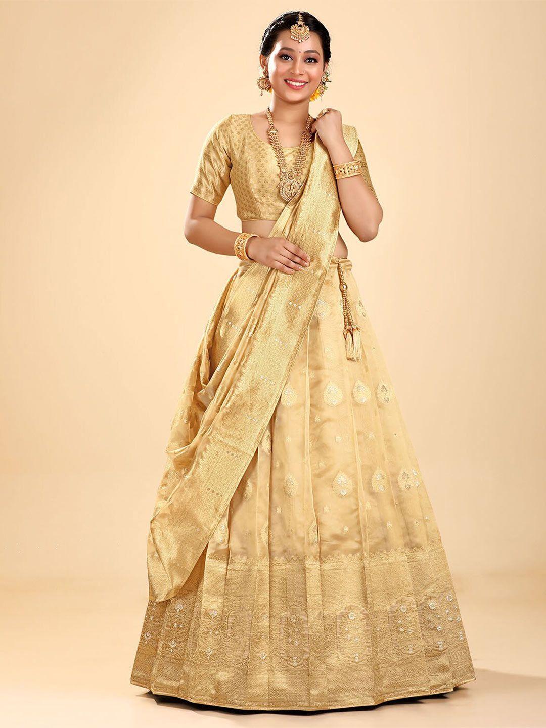 halfsaree-studio-cream-coloured-&-gold-toned-embroidered-semi-stitched-lehenga-&-unstitched-blouse-with