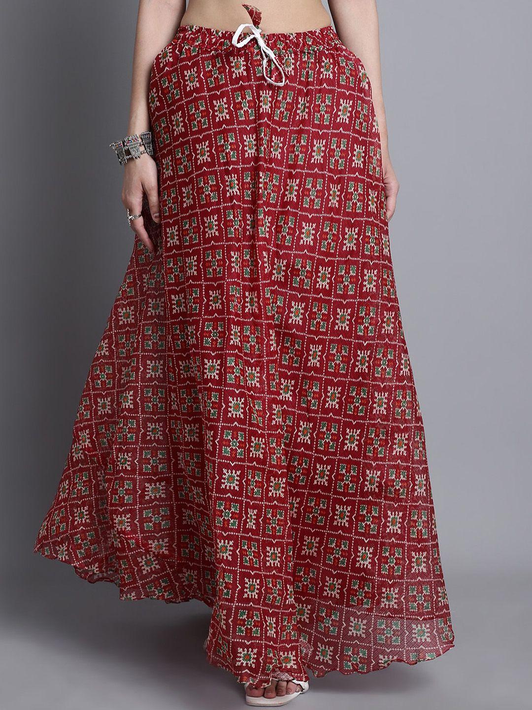 soundarya-printed--cotton-flared-maxi-skirt