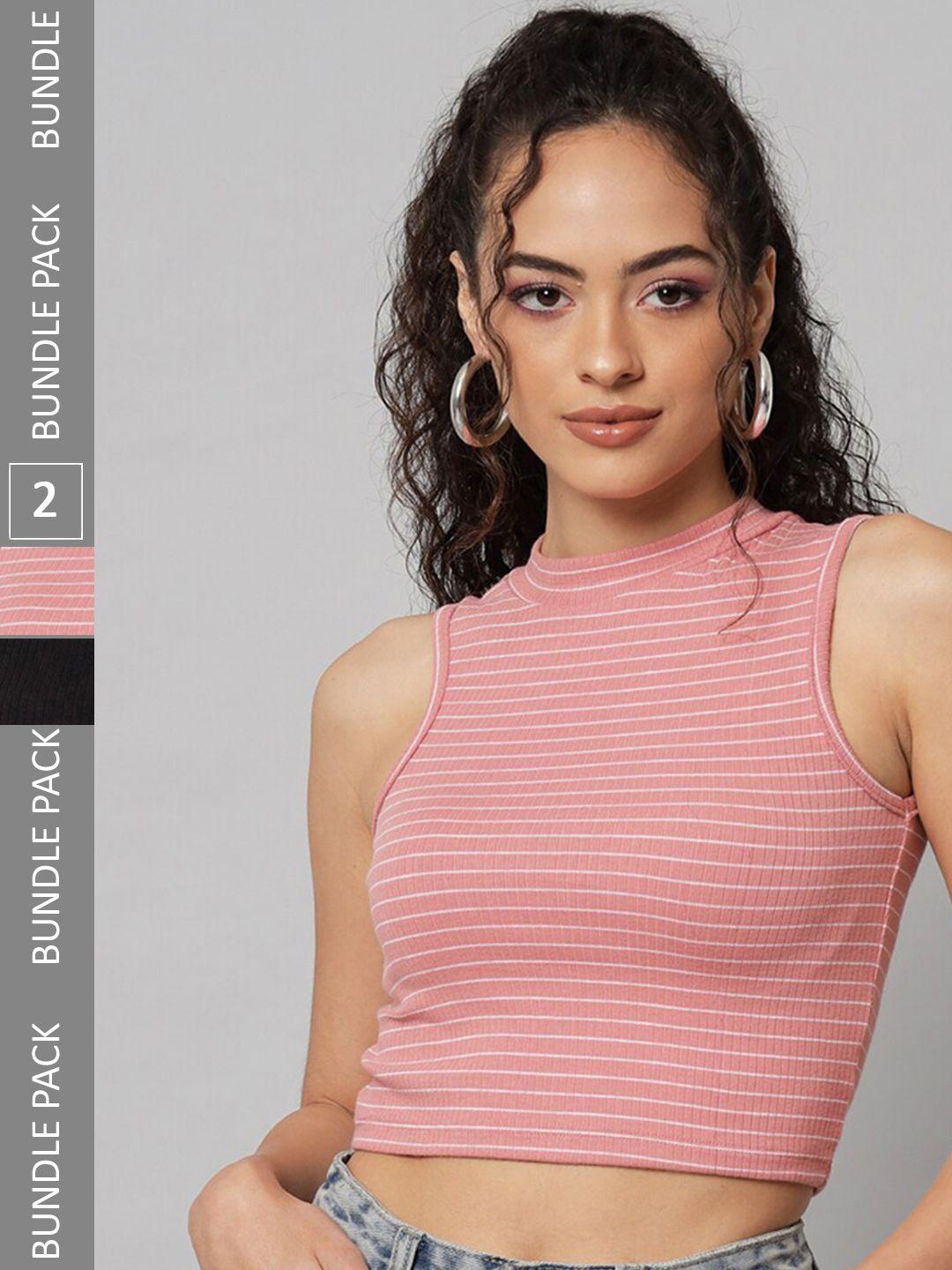 baesd-pack-of-2-striped-cotton-crop-top