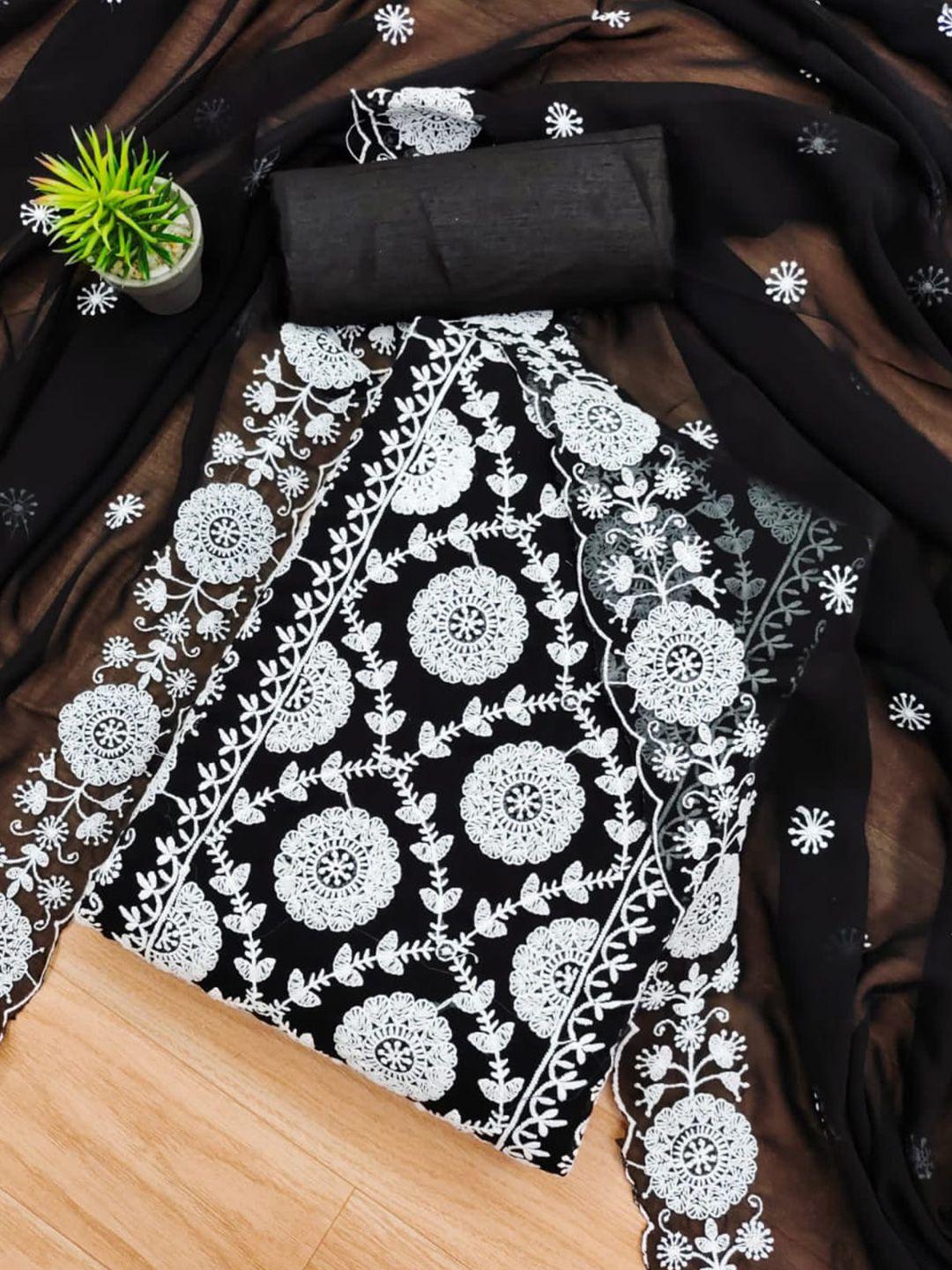 zeepkart-floral-embroidered-silk-georgette-unstitched-dress-material