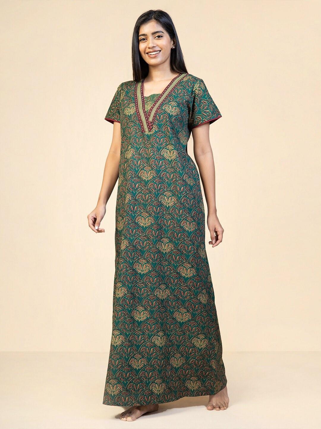 maybell-ethnic-motifs-printed-pure-cotton-maxi-nightdress