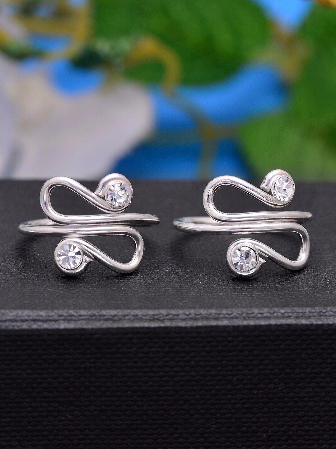 abhooshan-92.5-sterling-silver-crystal-studded-adjustable-toe-rings