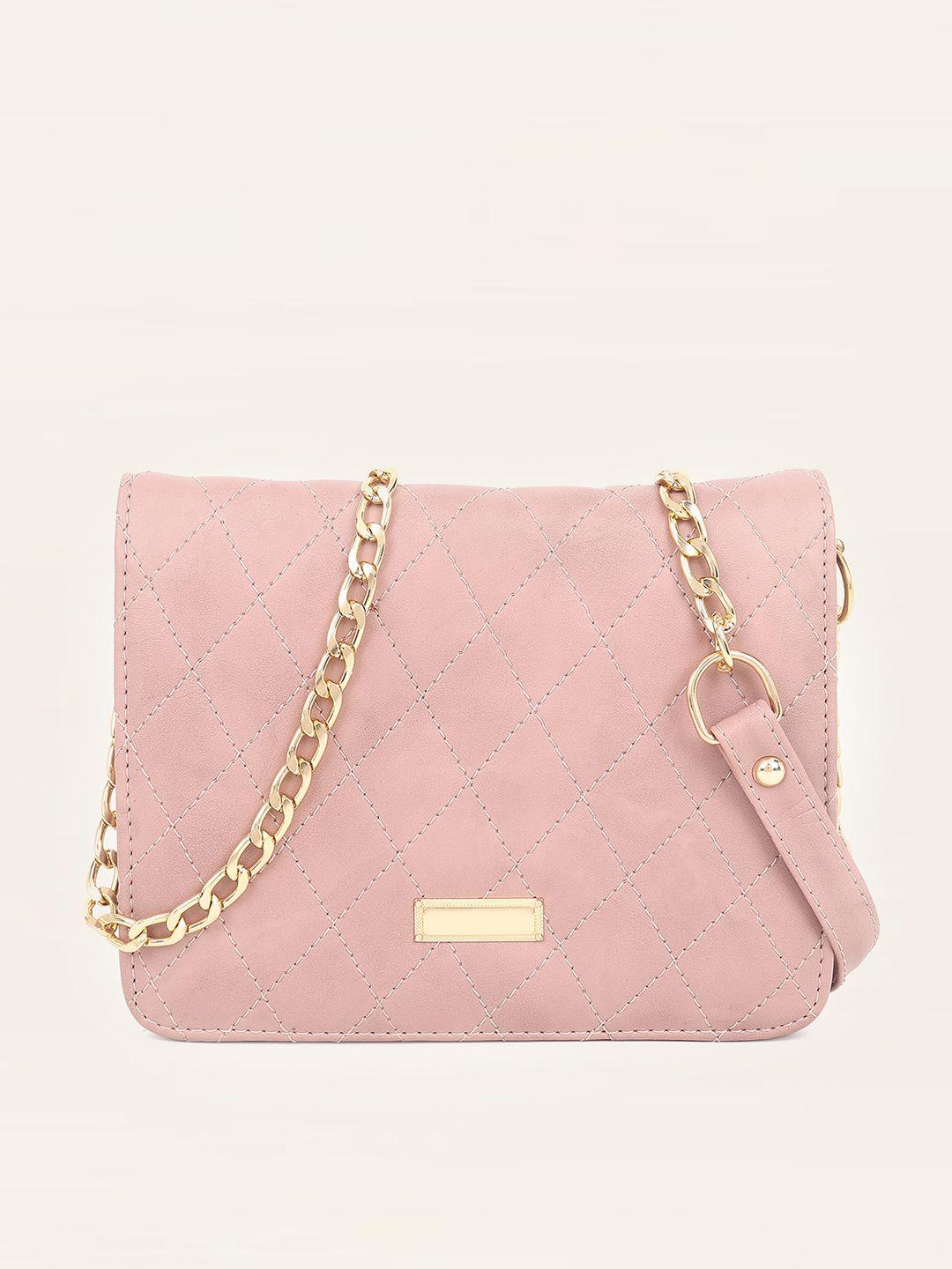 dressberry-pink-textured-sling-bag