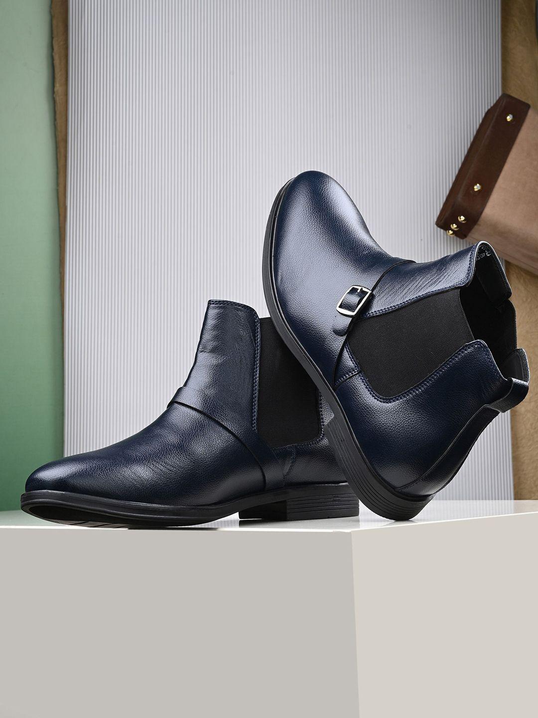 the-roadster-lifestyle-co.-men-navy-blue-mid-top-block-heel-chelsea-boots-with-buckle