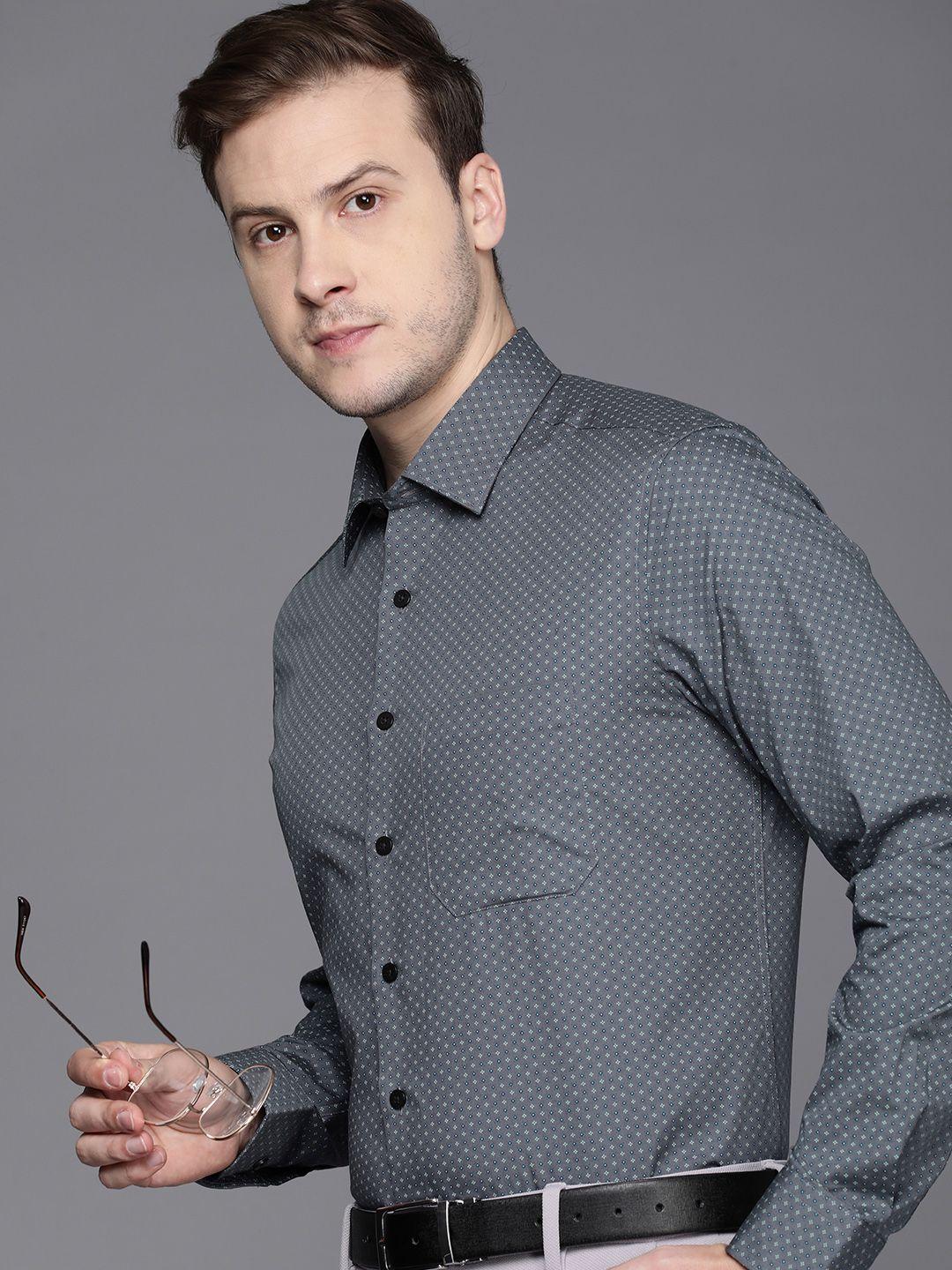 louis-philippe-pure-cotton-geometric-printed-slim-fit-formal-shirt