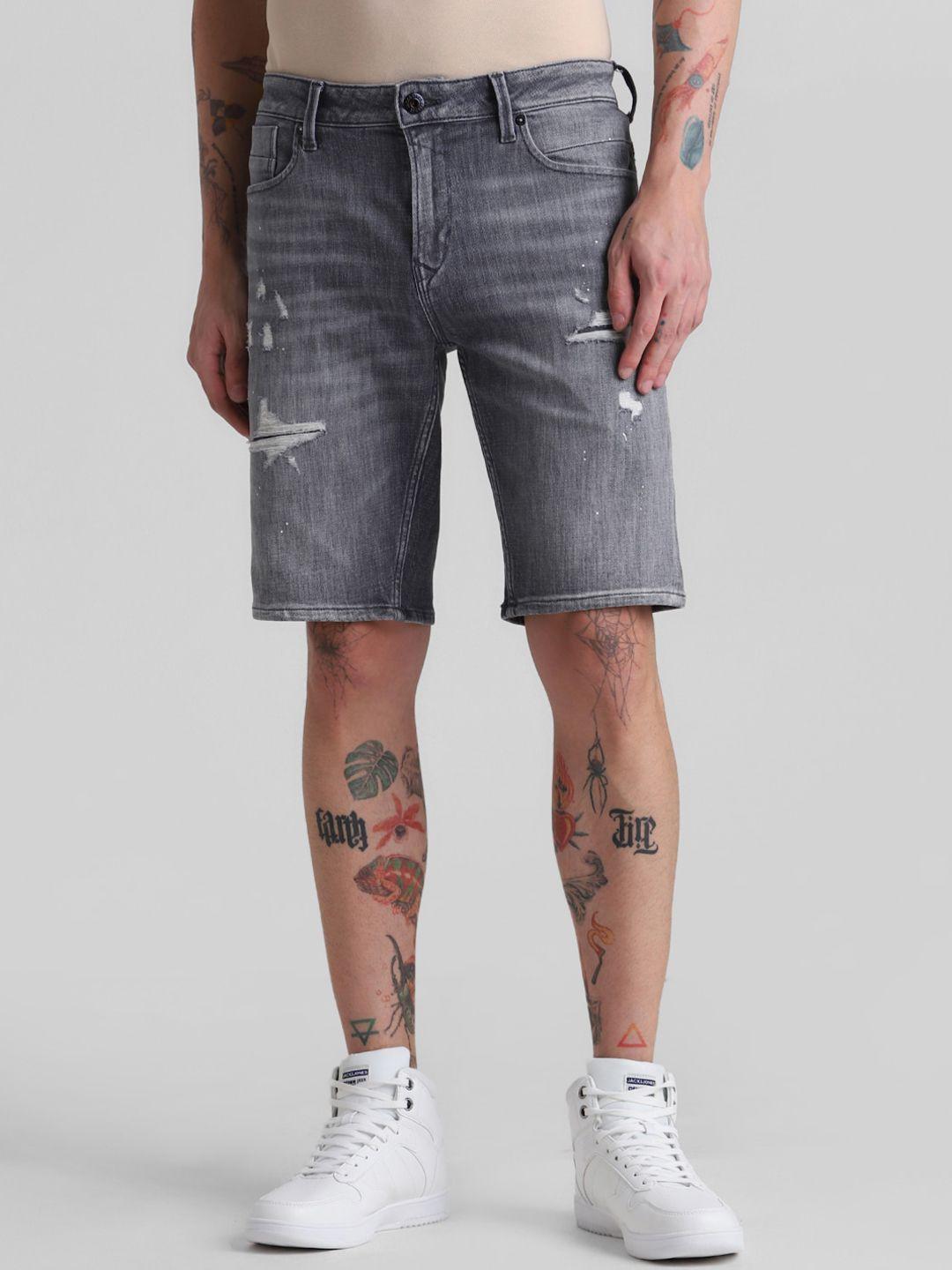 jack-&-jones-men-grey-washed-denim-shorts-technology