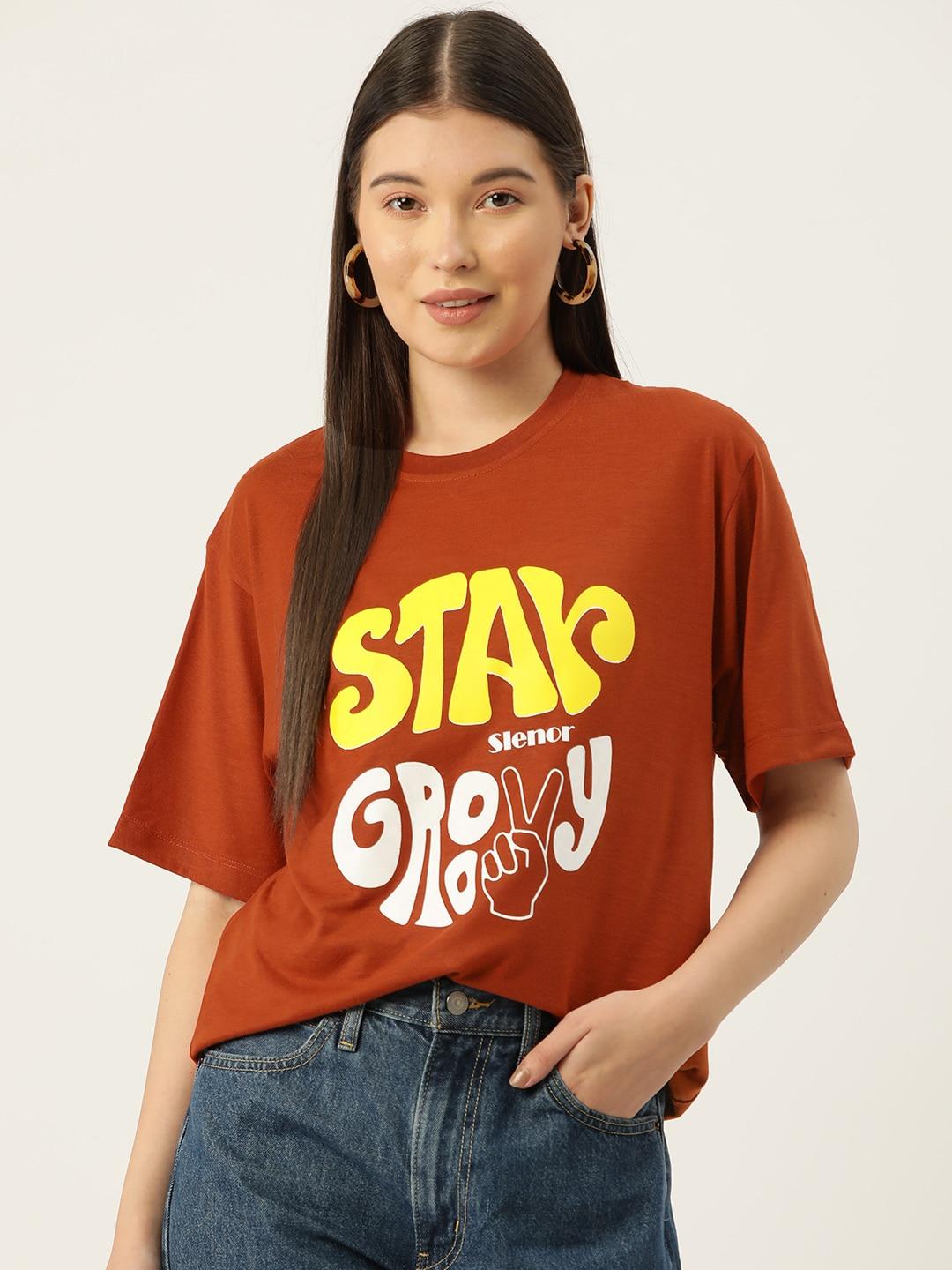 slenor-women-typography-printed-t-shirt