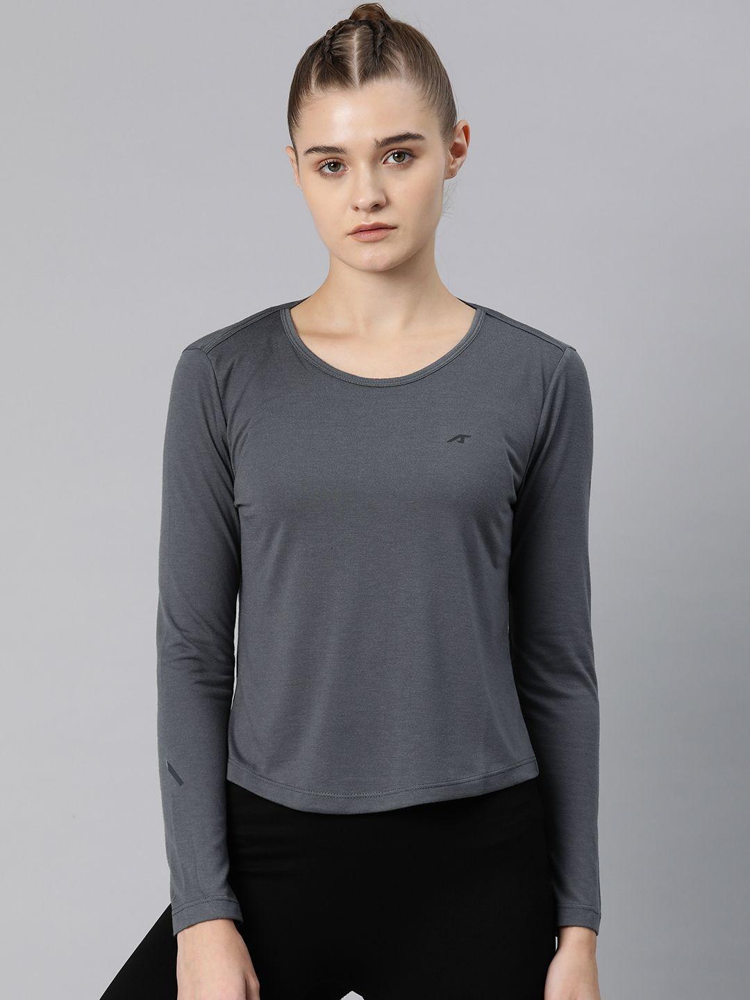 alcis-women-solid-slim-fit-sports-t-shirt