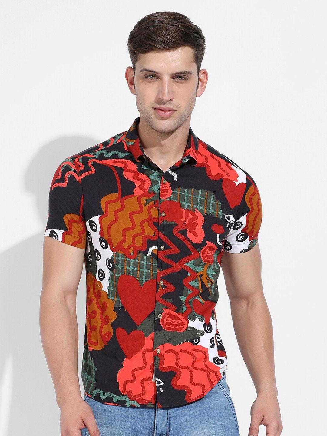 campus-sutra-classic-abstract-printed-casual-shirt