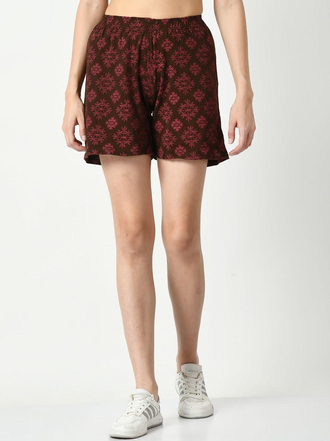 baesd-women-floral-printed-high-rise-pure-cotton-shorts