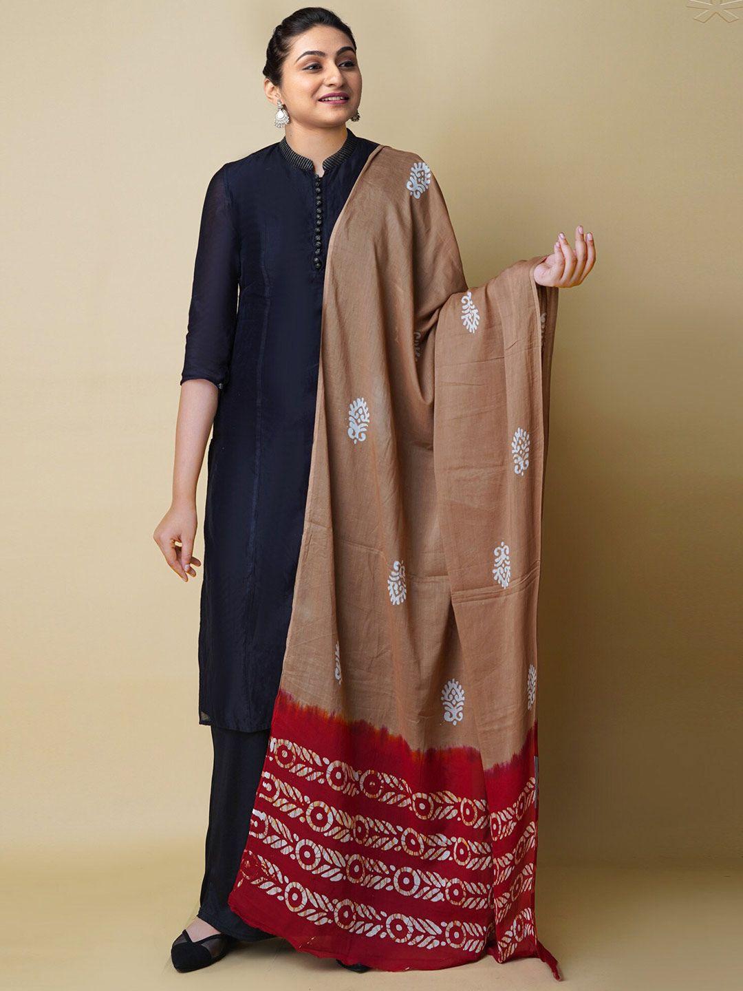 unnati-silks-ethnic-motifs-batik-printed-pure-cotton-dupatta