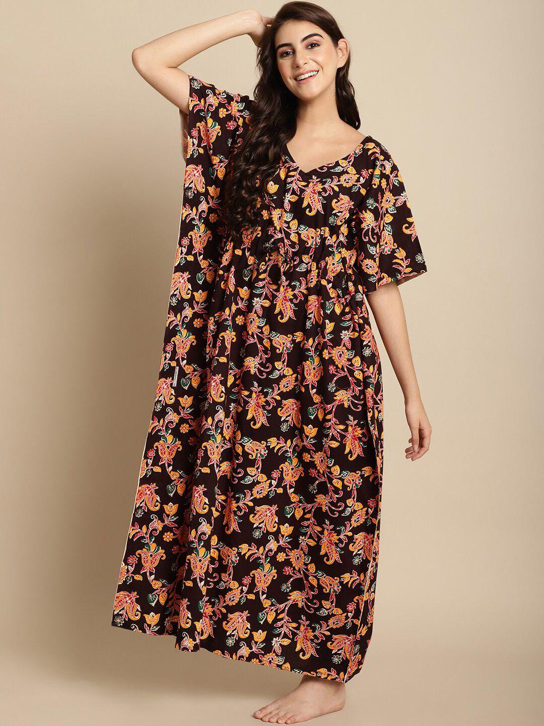 secret-wish-floral-printed-pure-cotton-maxi-kaftan-nightdress