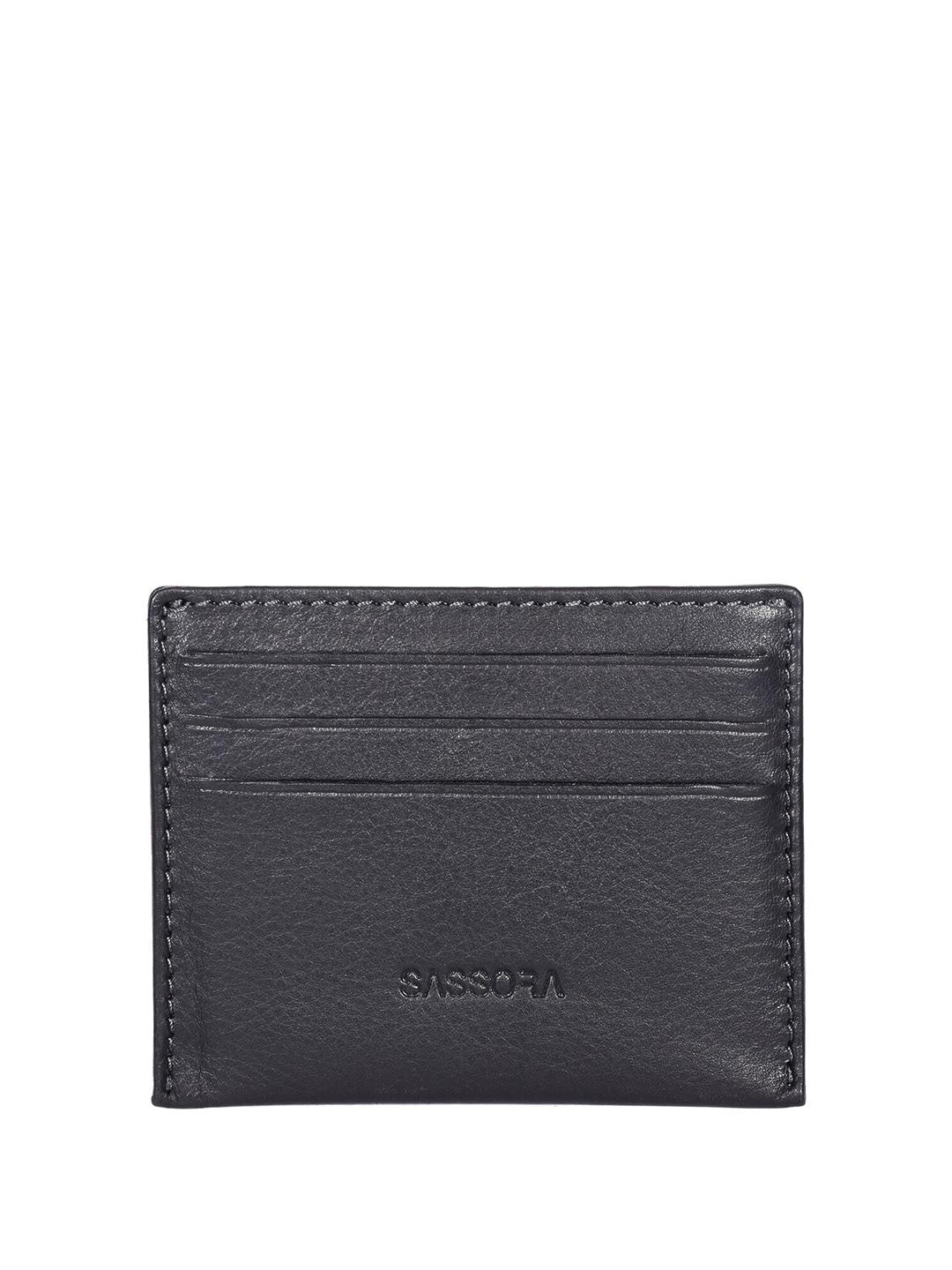 sassora-unisex-textured-leather-rfid-protected-card-holder
