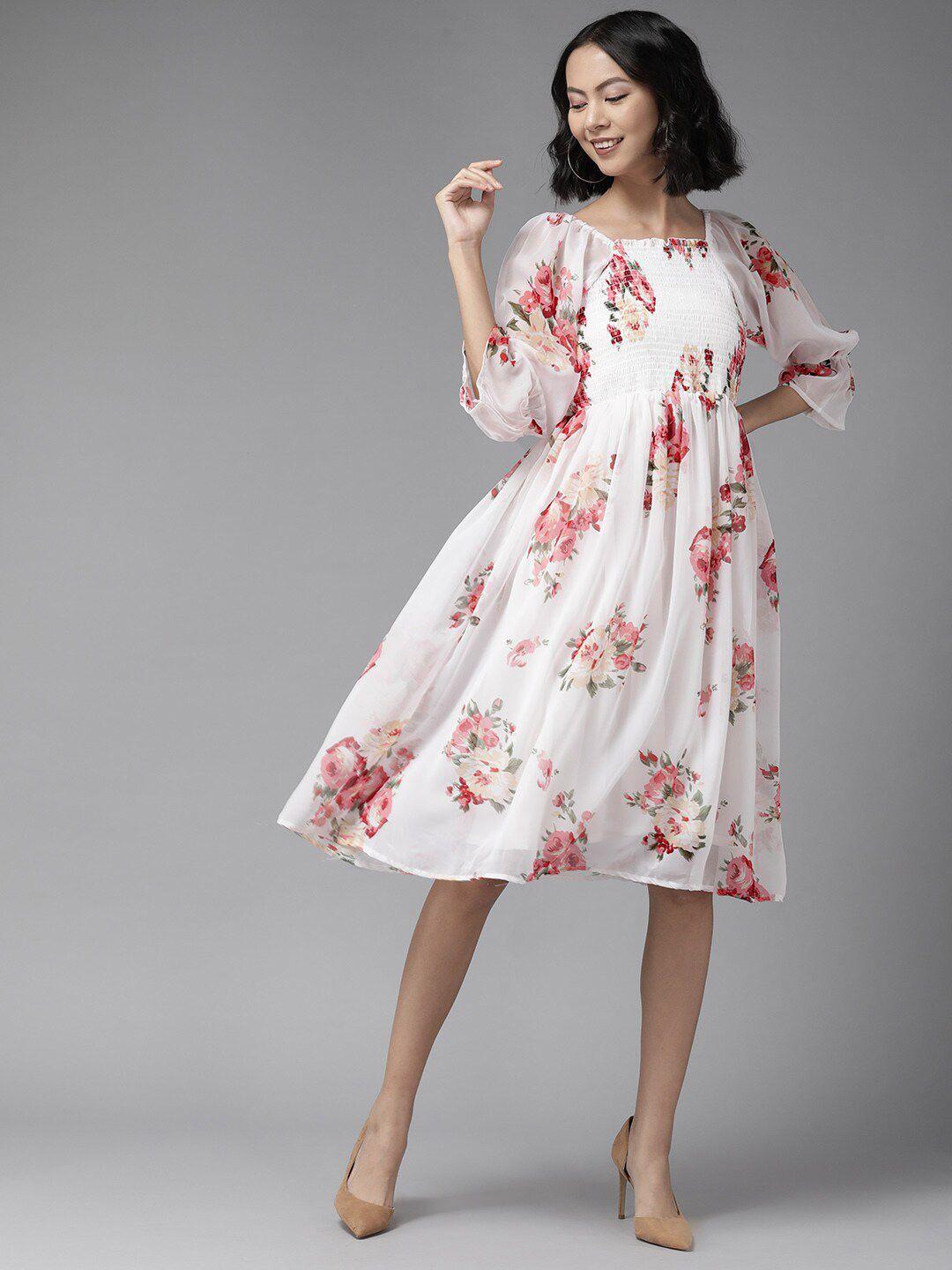 baesd-floral-printed-smocked-georgette-a-line-dress