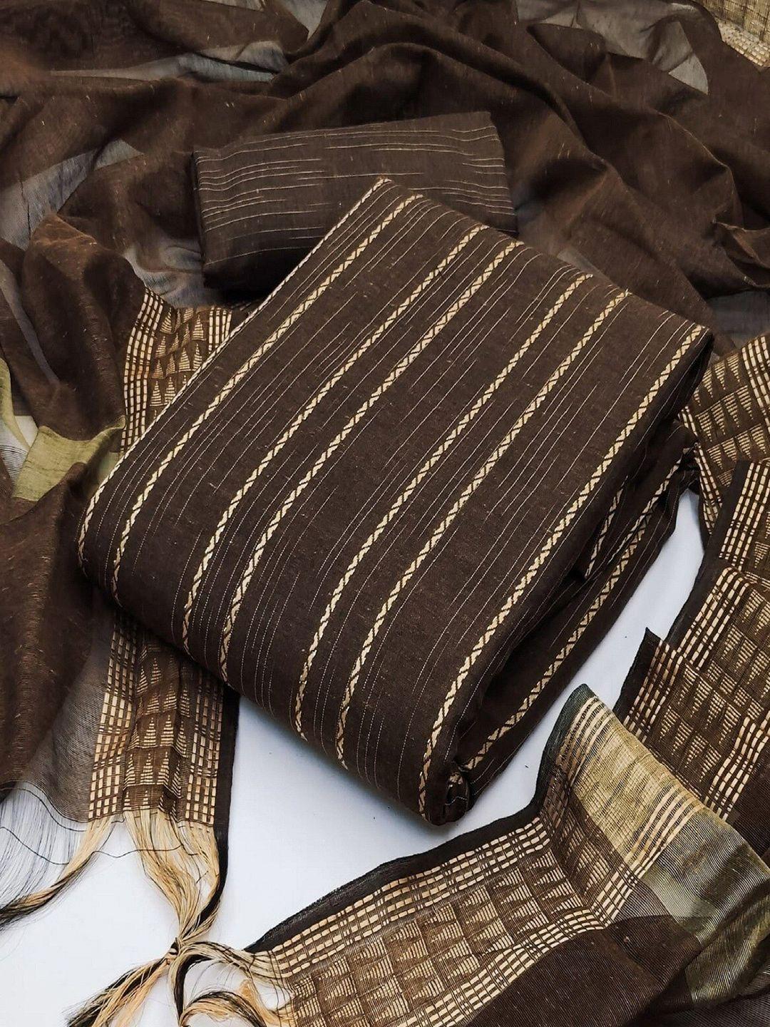 apnisha-brown-&-beige-printed-unstitched-dress-material