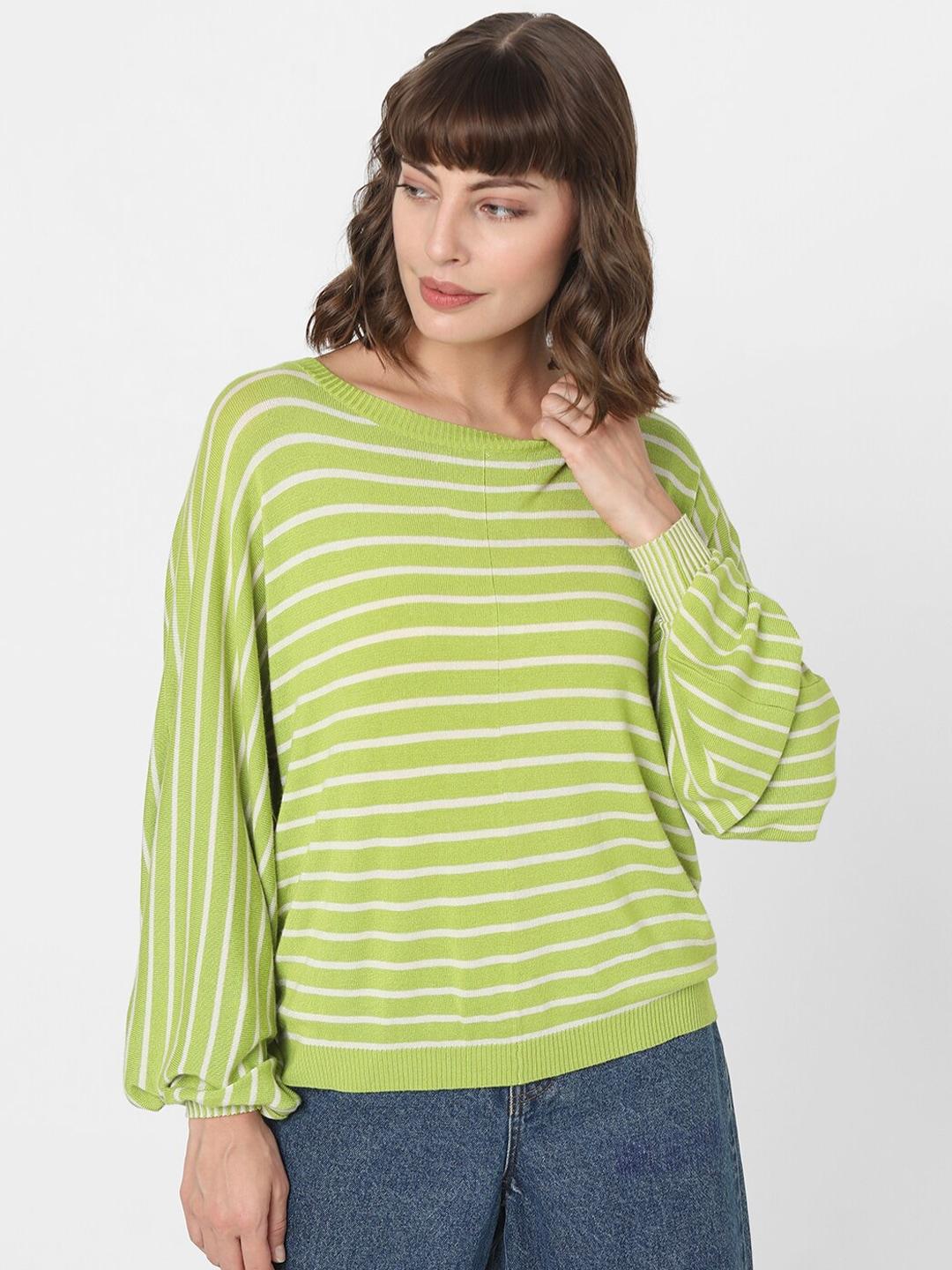 vero-moda-striped-boat-neck-pullover