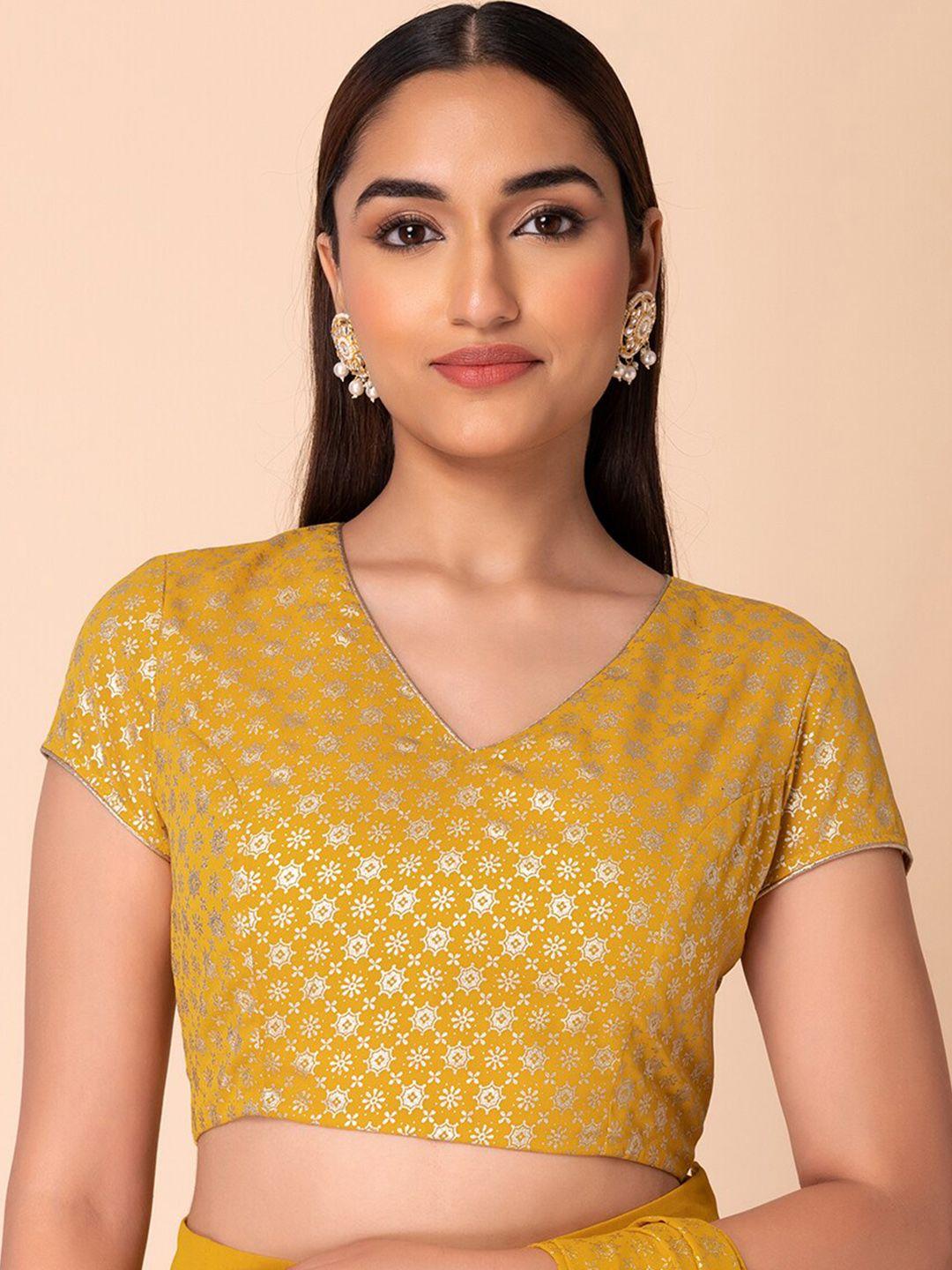 rang-by-indya-ethnic-motifs-printed-short-sleeves-blouse