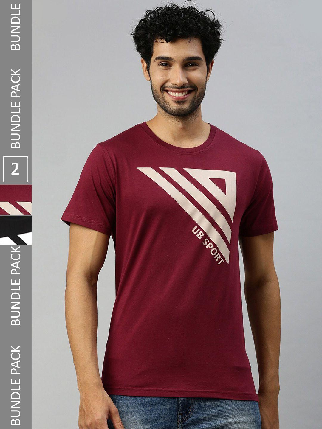 ramraj-pack-of-2-striped-round-neck-pure-cotton-t-shirts