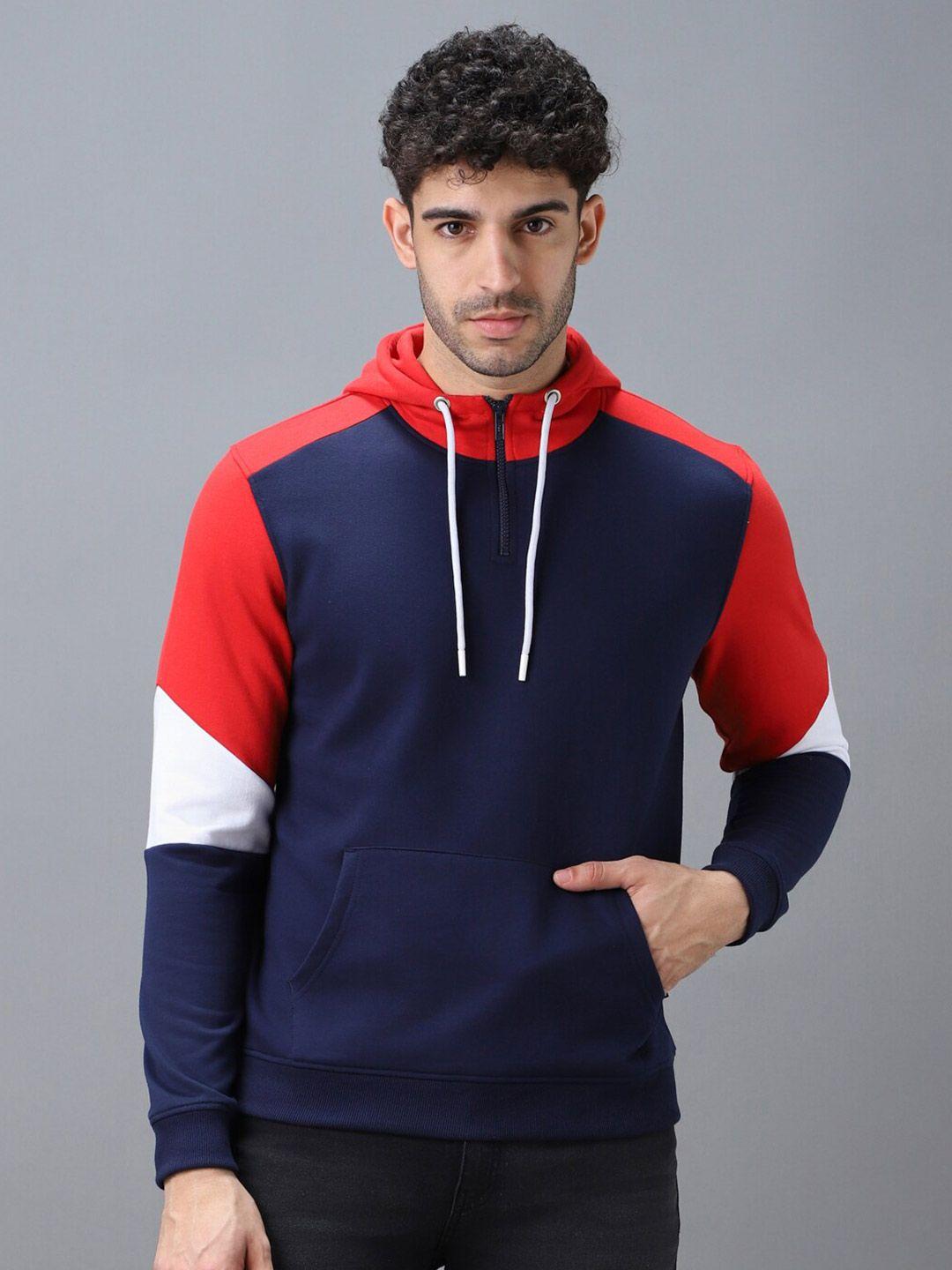urbano-fashion-colourblocked-hooded-pullover-sweatshirt