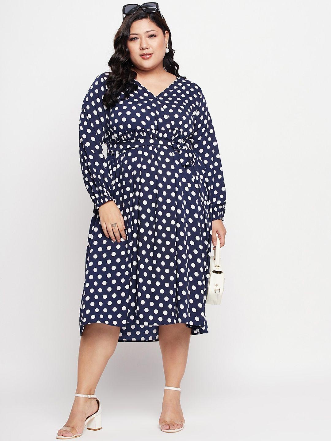 nabia-plus-size-polka-dots-printed-a-line-dresses