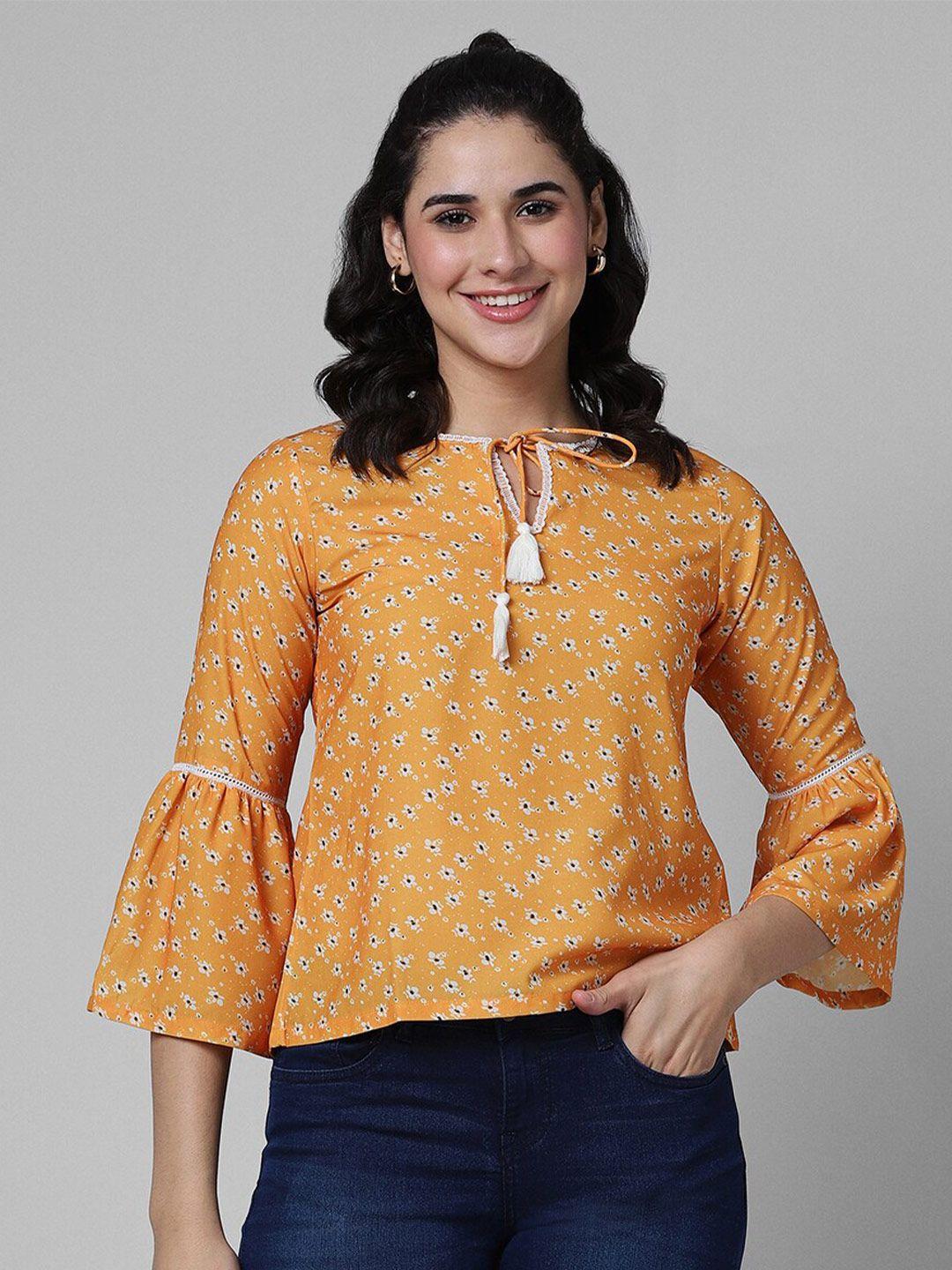 pantaloons-floral-print-tie-up-neck-bell-sleeve-top