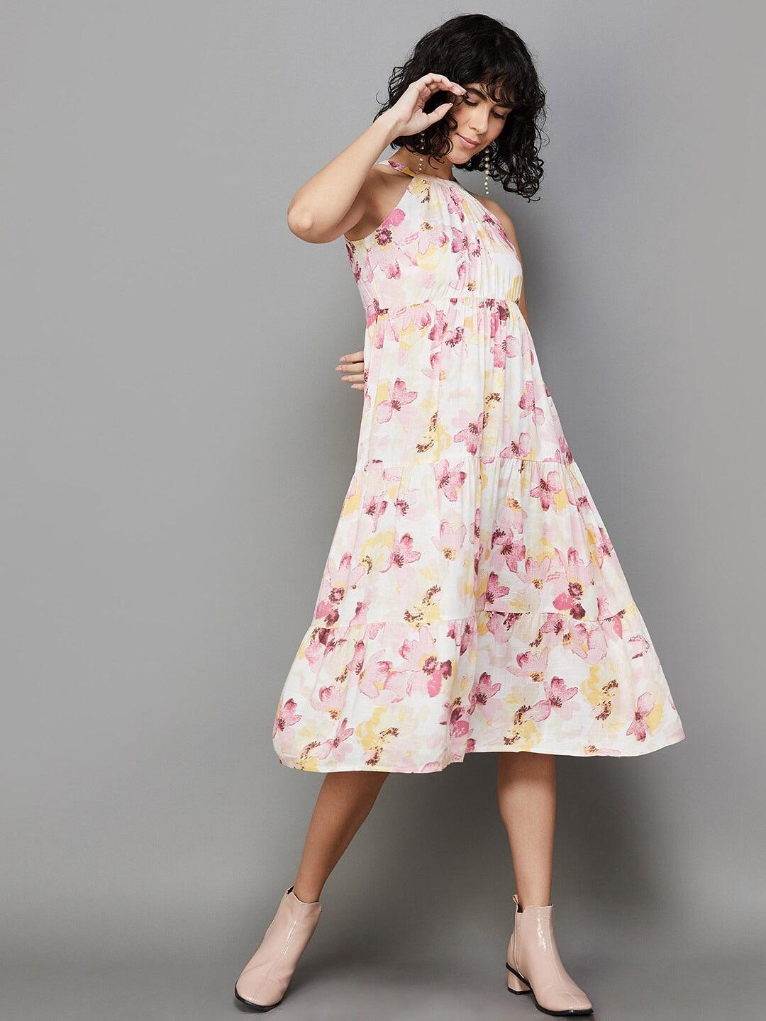 ginger-by-lifestyle-floral-printed-halter-neck-fit-and-flare-dress