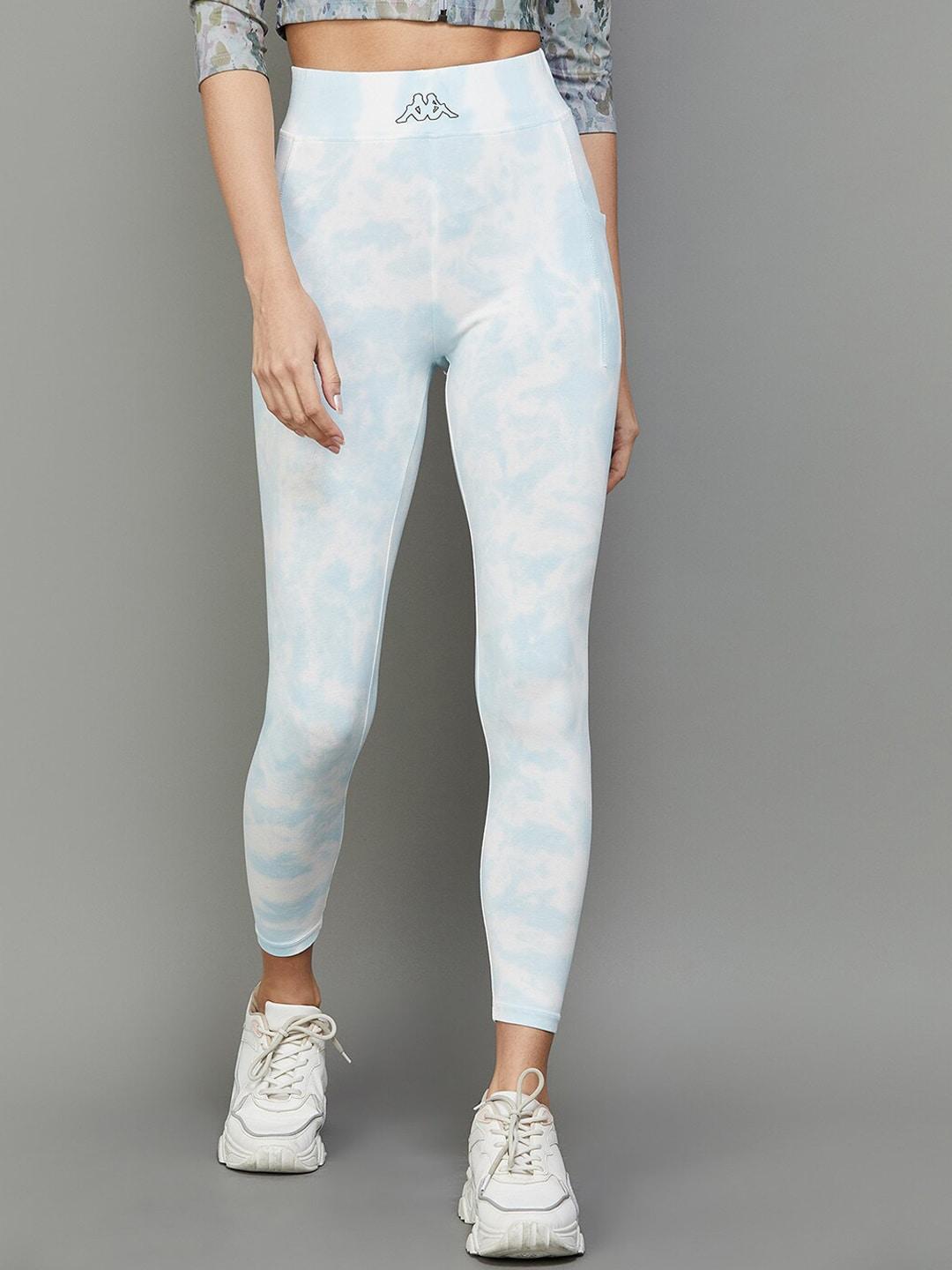 kappa-women-abstract-printed-slim-fit-ankle-length-sports-tights